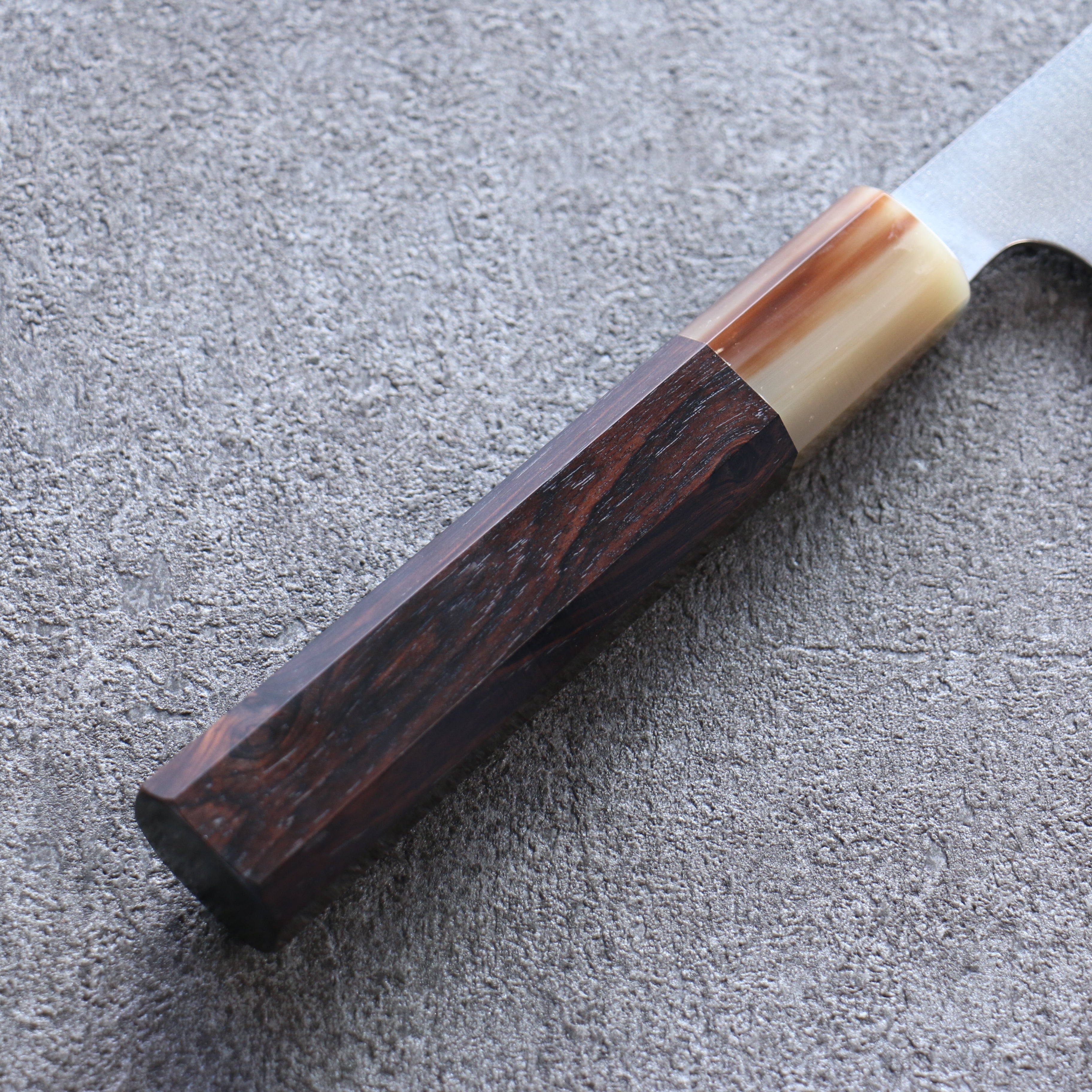 Yu Kurosaki New Gekko VG-XEOS Nakiri 165mm Ebony Wood (ferrule: White Water Buffalo Horn) Handle - Seisuke Knife