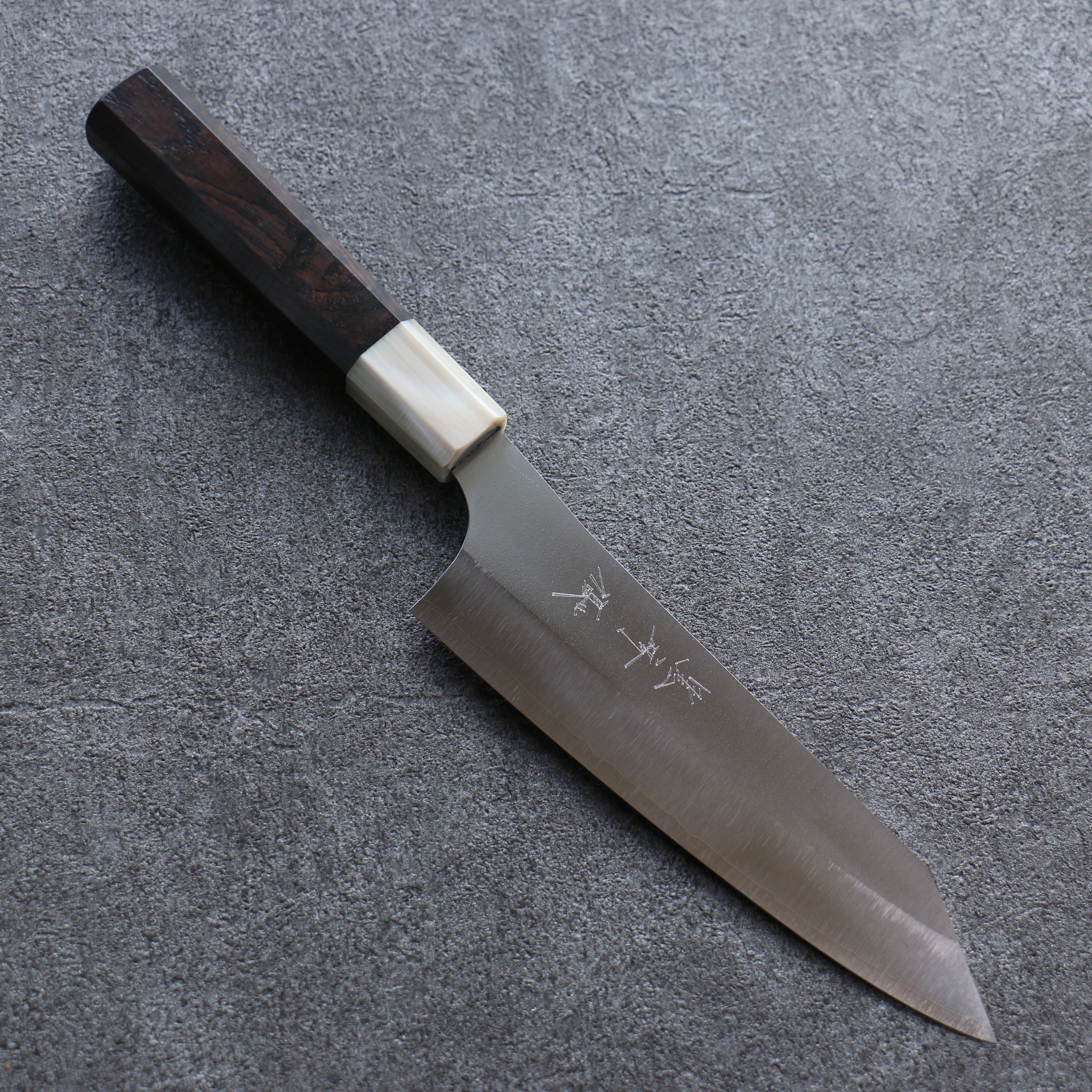 Yu Kurosaki New Gekko VG-XEOS Bunka 170mm Ebony Wood (ferrule: White Water Buffalo Horn) Handle - Seisuke Knife