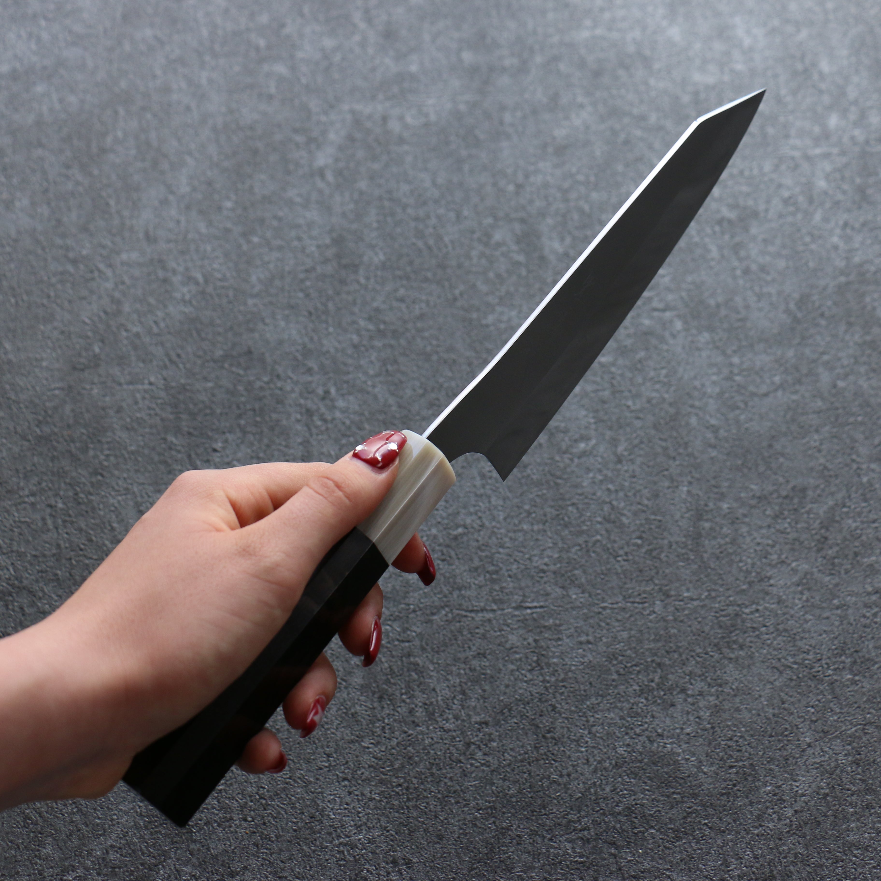 Yu Kurosaki New Gekko VG-XEOS Bunka 170mm Ebony Wood (ferrule: White Water Buffalo Horn) Handle - Seisuke Knife