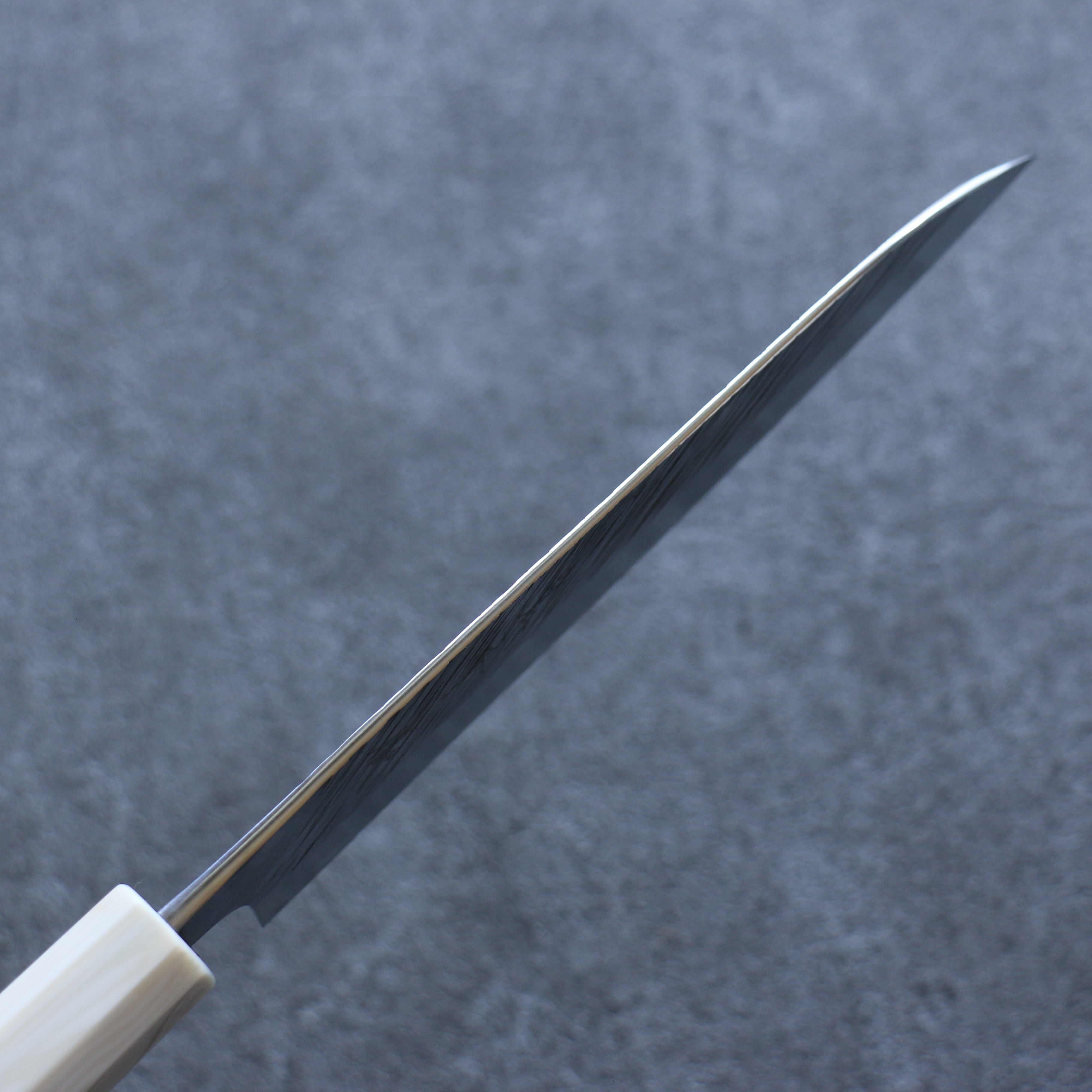 Yu Kurosaki Fujin SG2 Hammered Santoku 165mm Stabilized wood (Birch Burl) Handle - Seisuke Knife