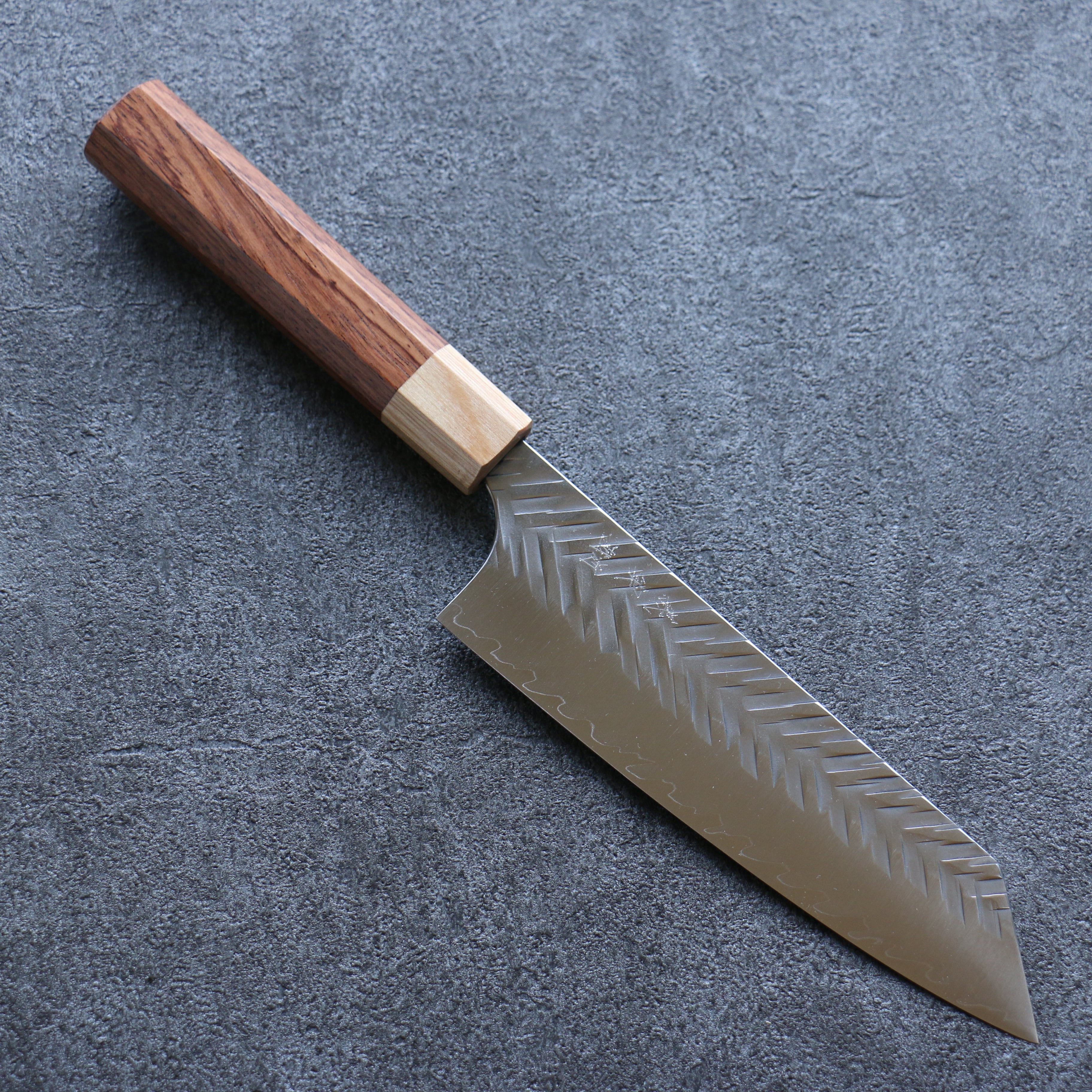 Yoshimi Kato SG2 Hammered ( V ) Bunka 165mm Honduras Handle - Seisuke Knife