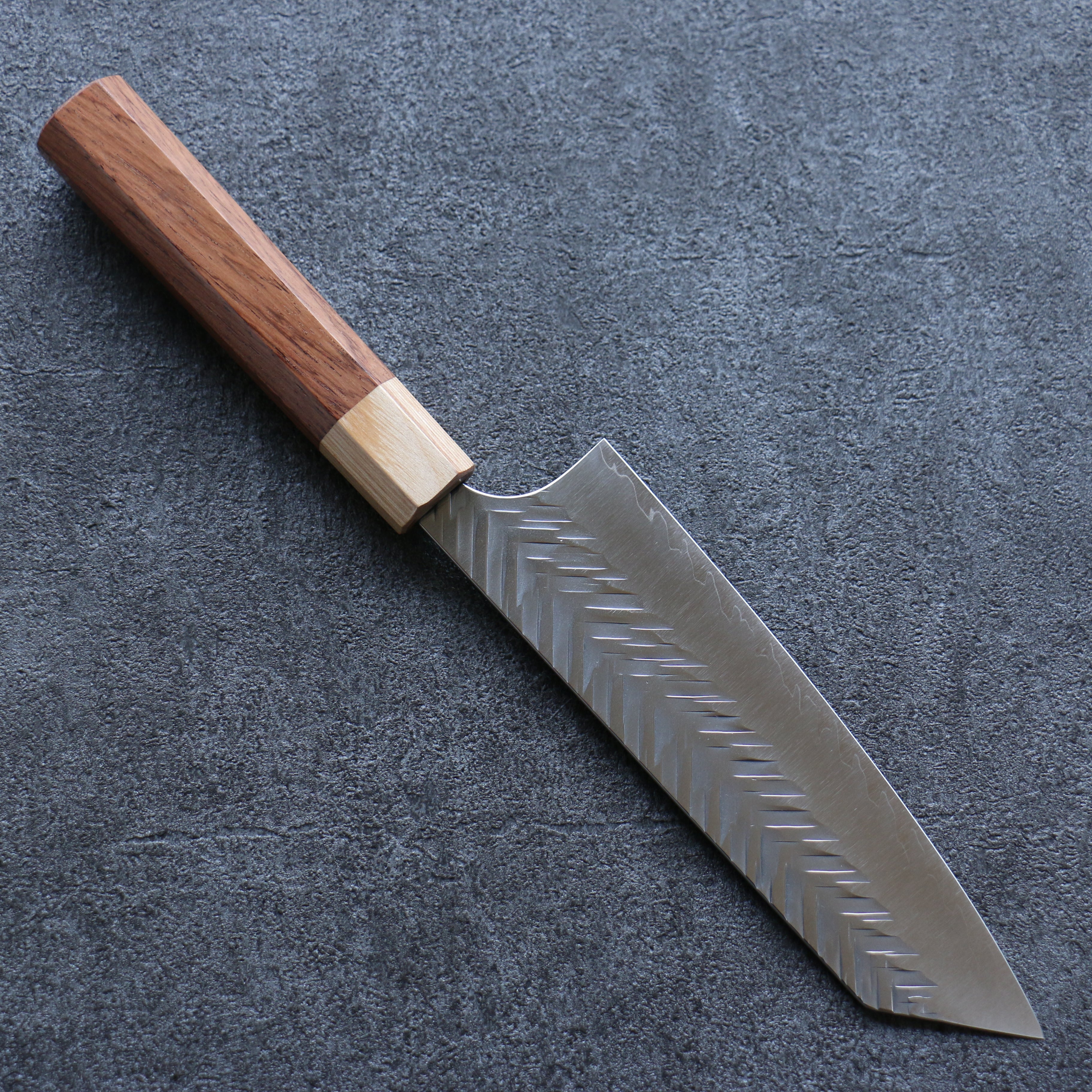 Yoshimi Kato SG2 Hammered ( V ) Bunka 165mm Honduras Handle - Seisuke Knife