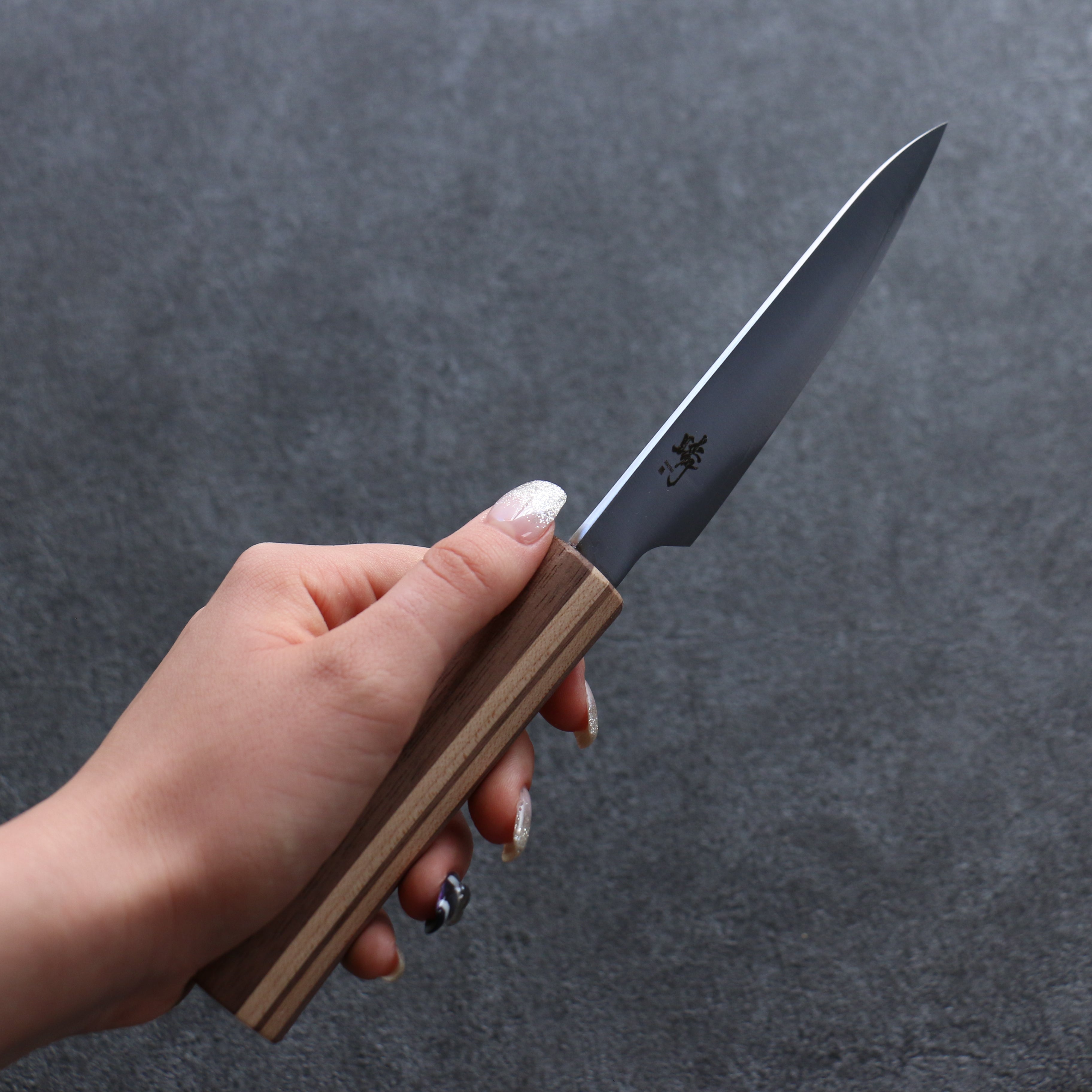 Shigeki Tanaka Majiro Silver Steel No.3 Petty-Utility 120mm Maple, Cherry, Walnut Handle - Seisuke Knife