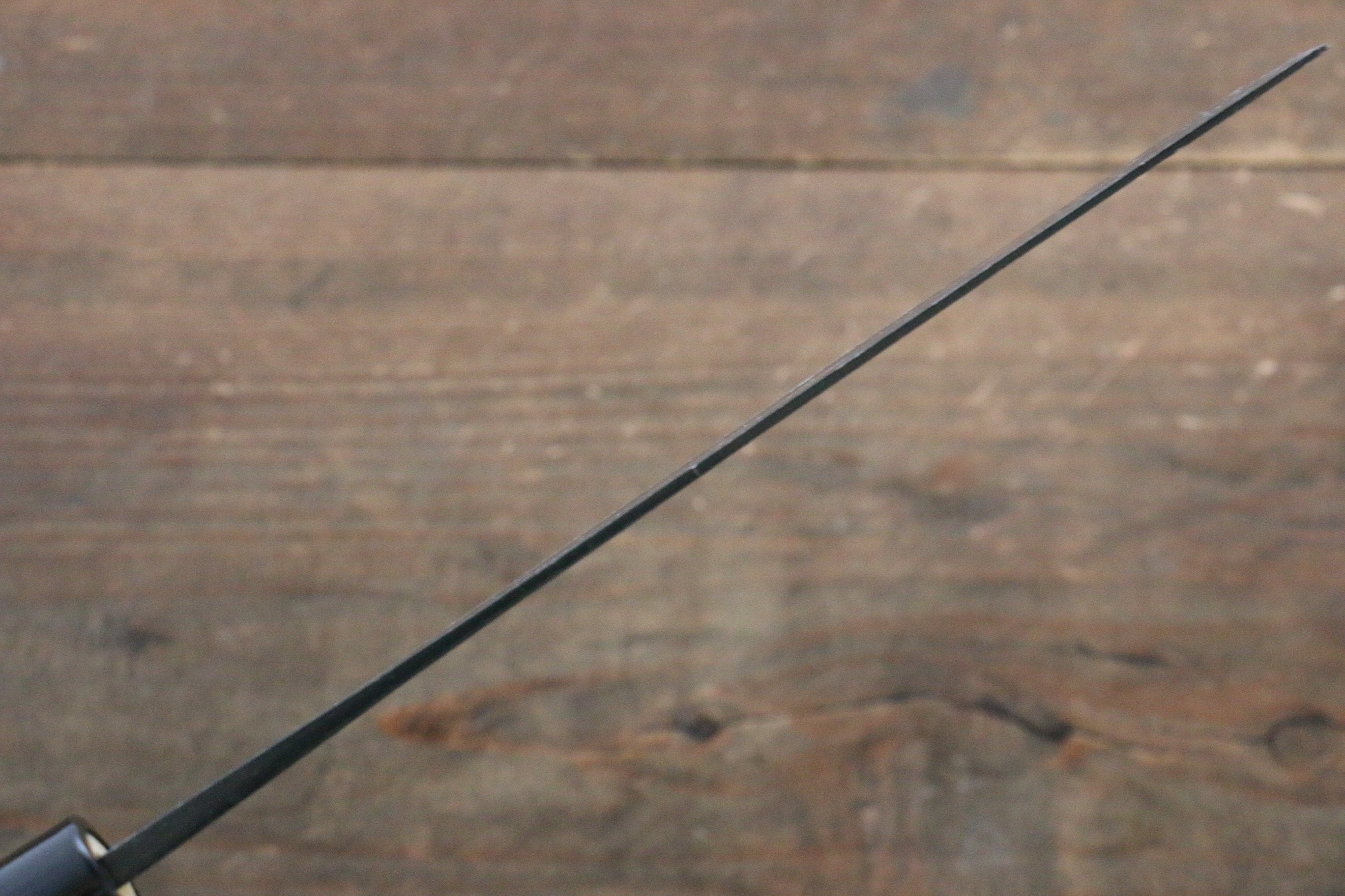 Kanetsune Blue Steel No.2 Kurouchi Nakiri 165mm Magnolia Handle - Seisuke Knife