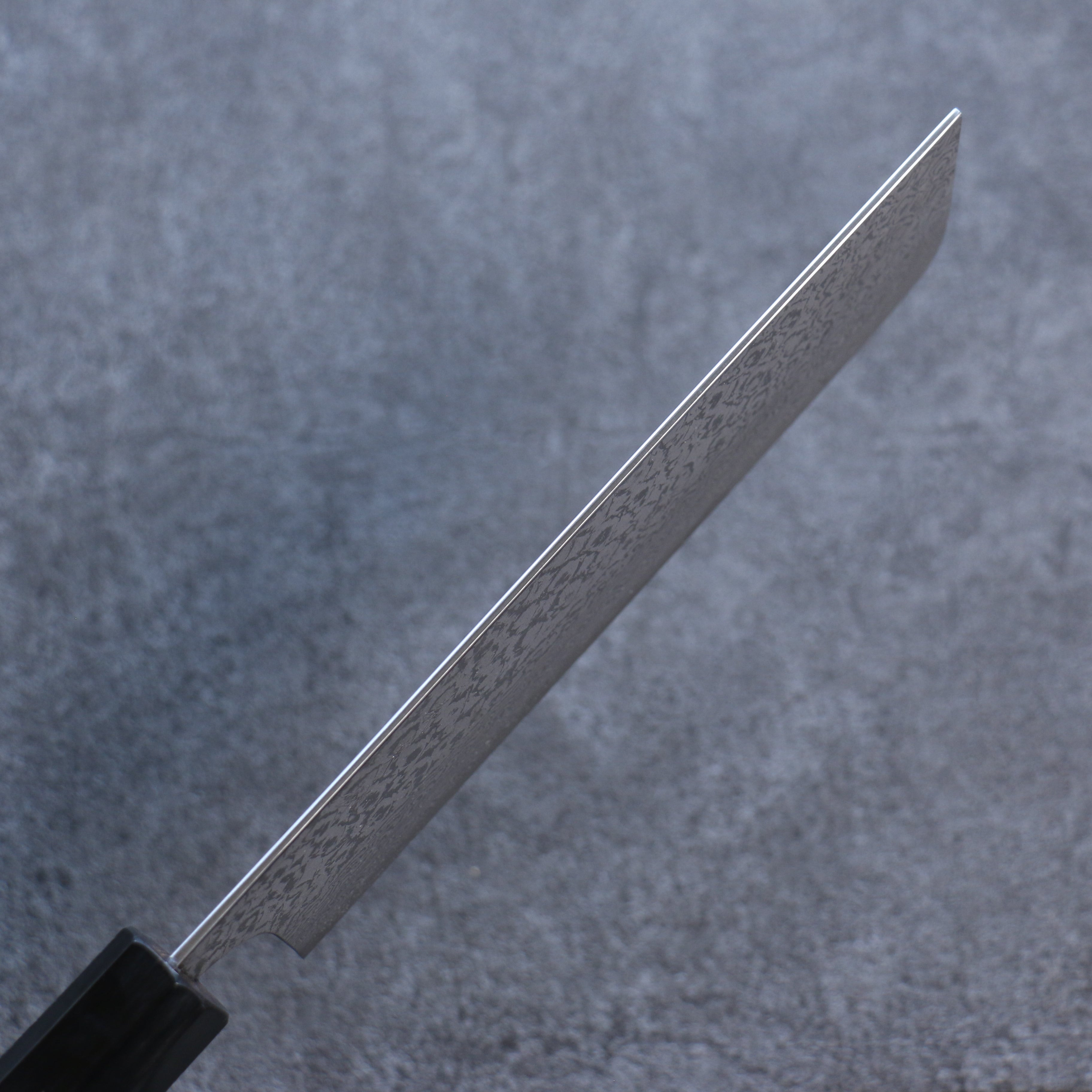 Yoshimi Kato VG10 Black Damascus Nakiri 165mm Wenge Handle - Seisuke Knife