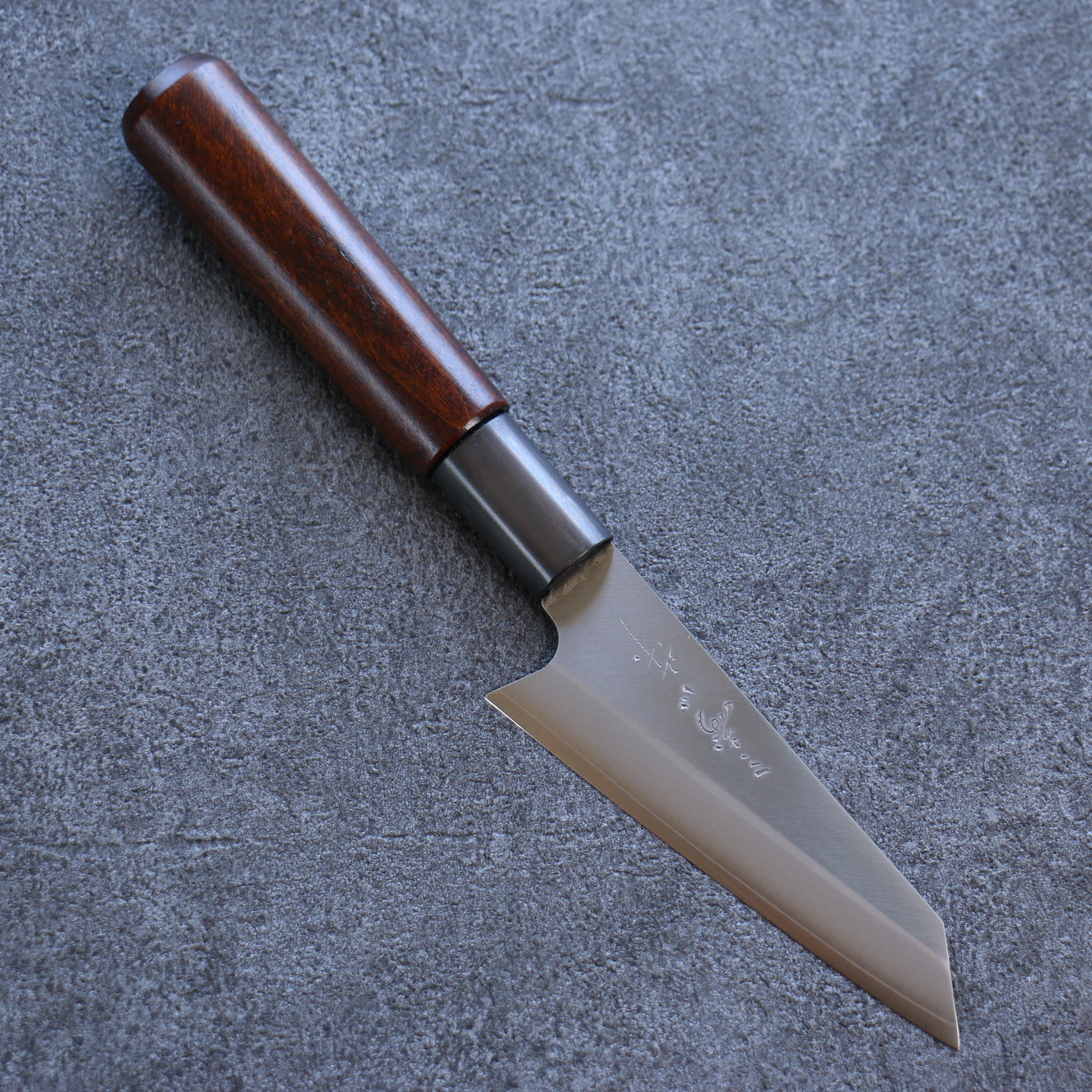 Misuzu VG10 Kasumitogi Kiritsuke Petty-Utility 105mm Brown Lacquered Handle - Seisuke Knife
