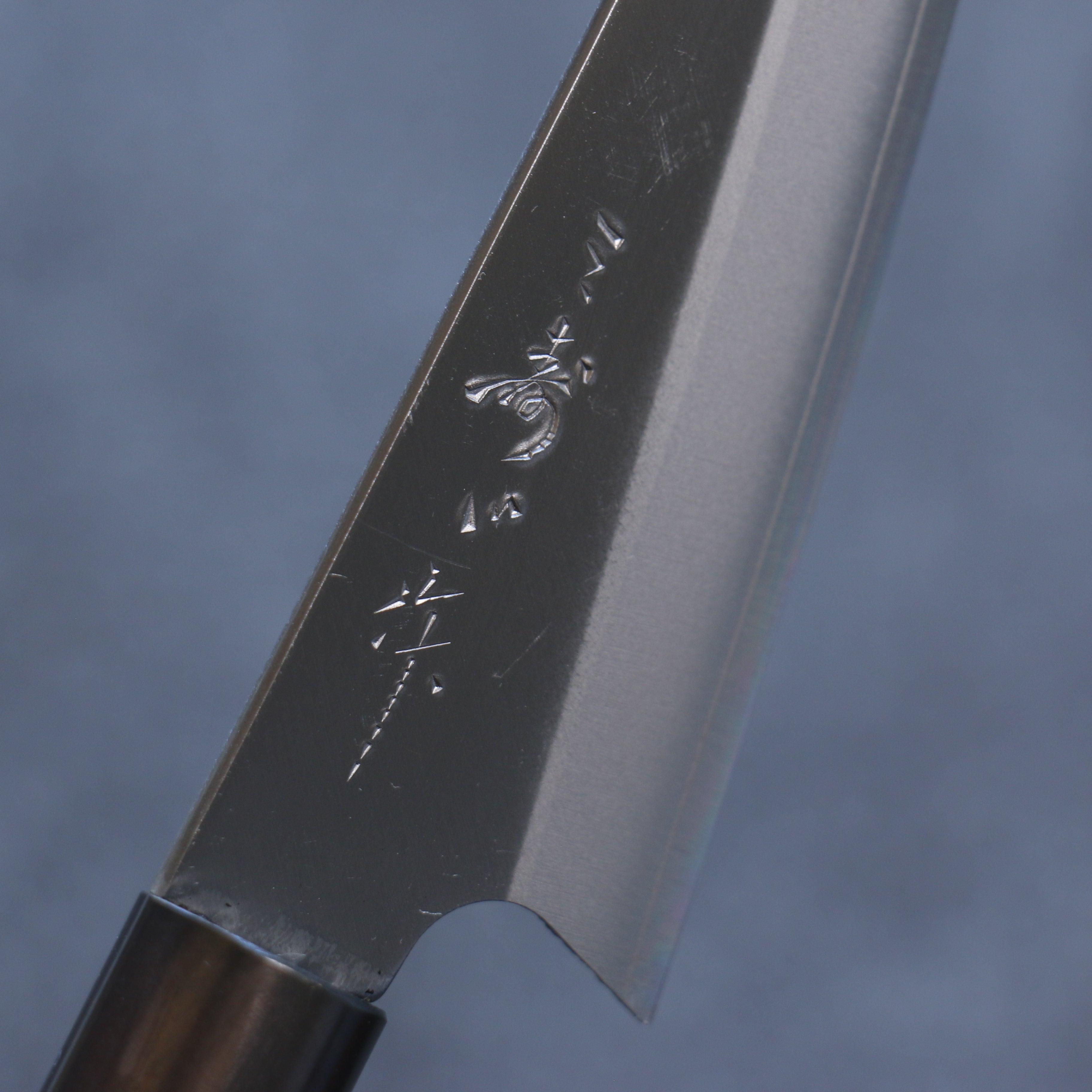Misuzu VG10 Kasumitogi Kiritsuke Petty-Utility 105mm Brown Lacquered Handle - Seisuke Knife