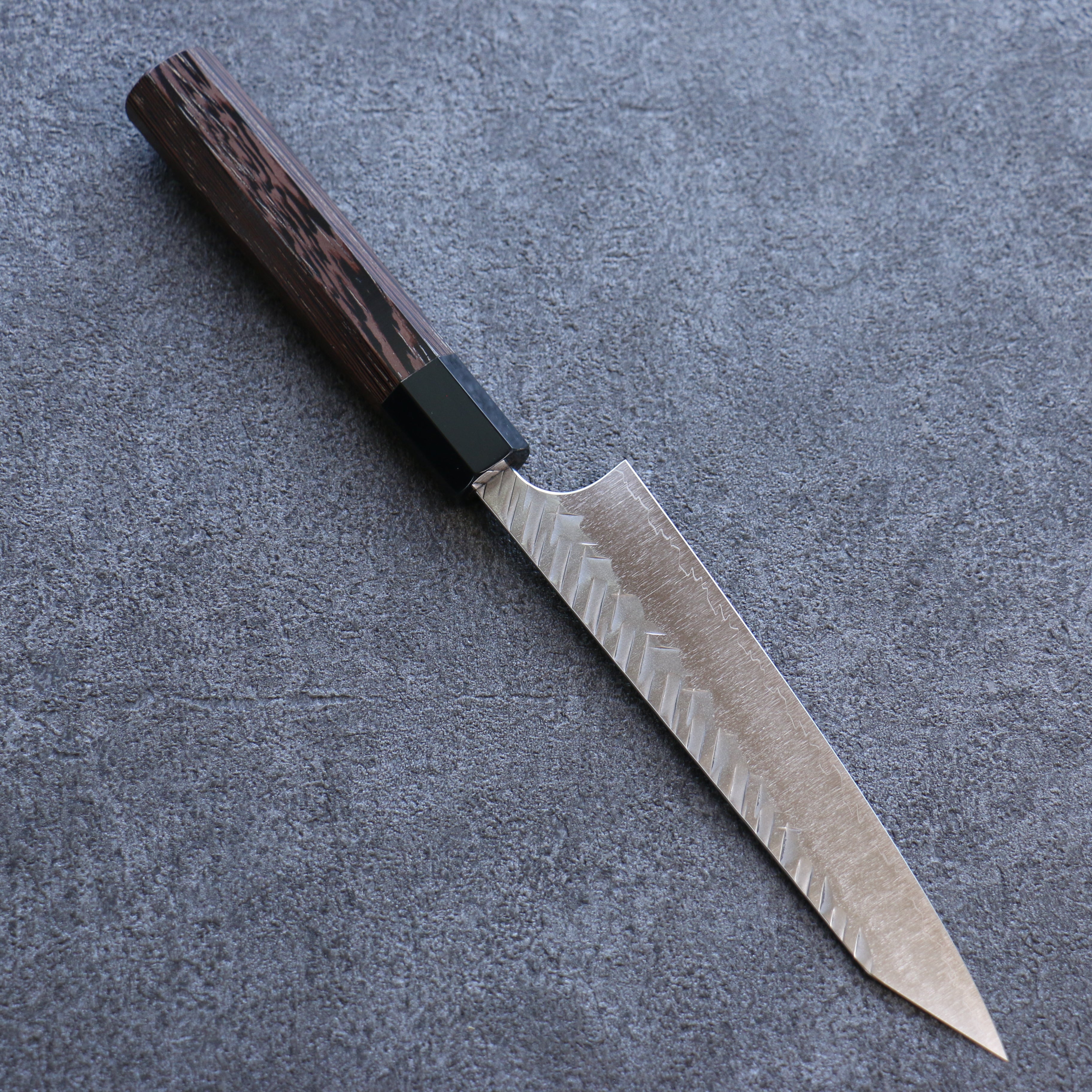 Yoshimi Kato SG2 Hammered ( V ) Kiritsuke Petty-Utility 150mm Wenge Handle - Seisuke Knife