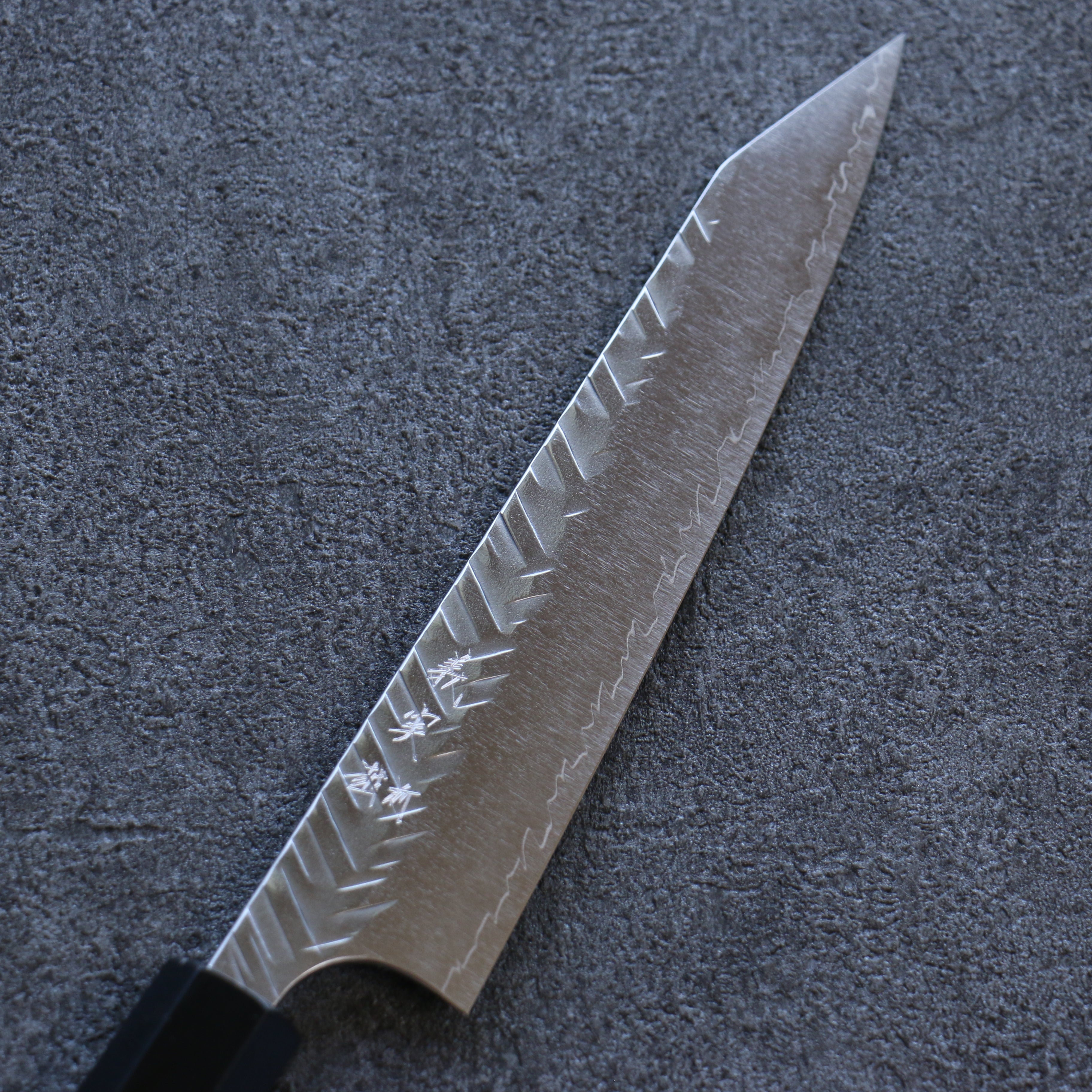 Yoshimi Kato SG2 Hammered ( V ) Kiritsuke Petty-Utility 150mm Wenge Handle - Seisuke Knife