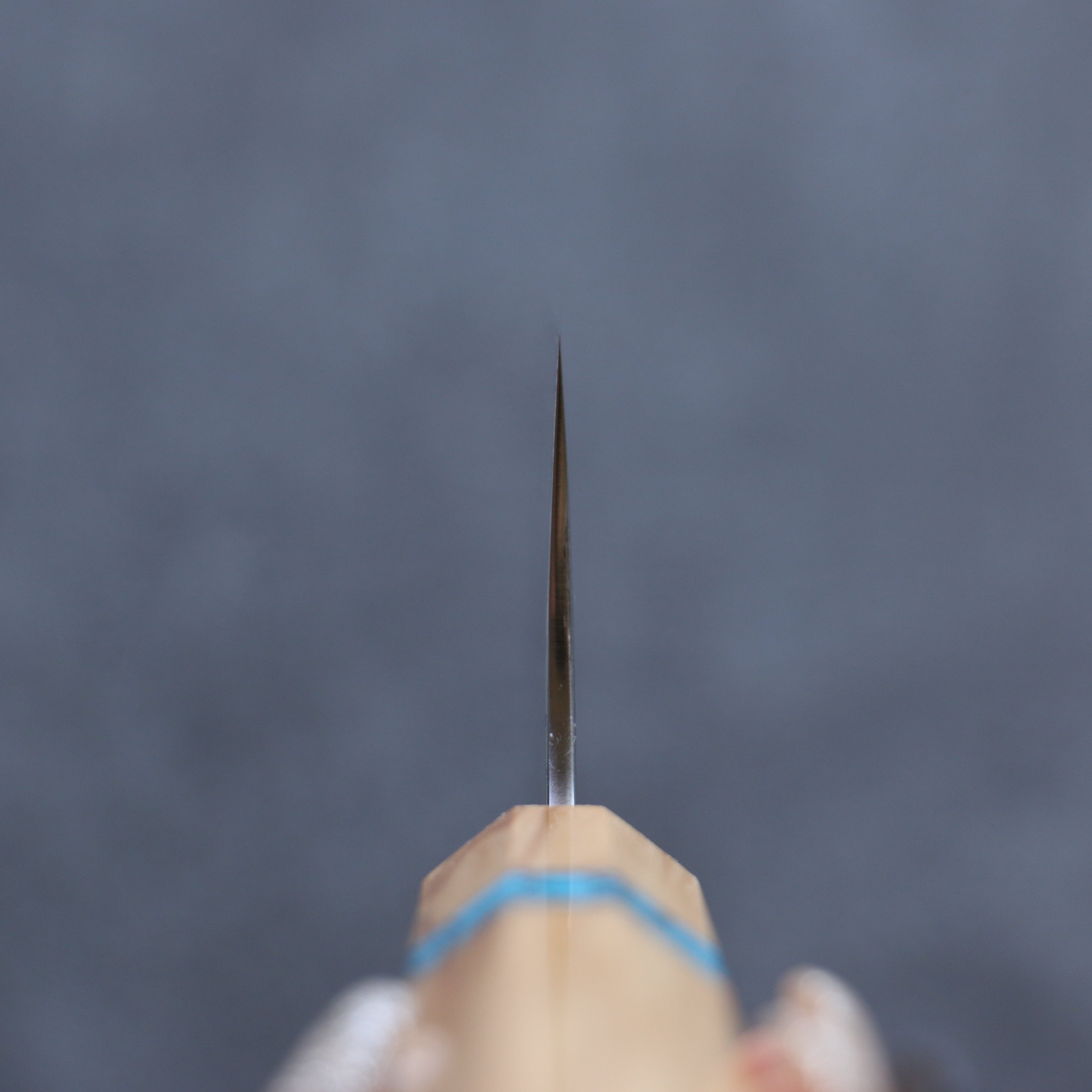 Yu Kurosaki Fujin SG2 Hammered Nakiri 165mm Olive tree(ferrule: Turquoise) Handle - Seisuke Knife