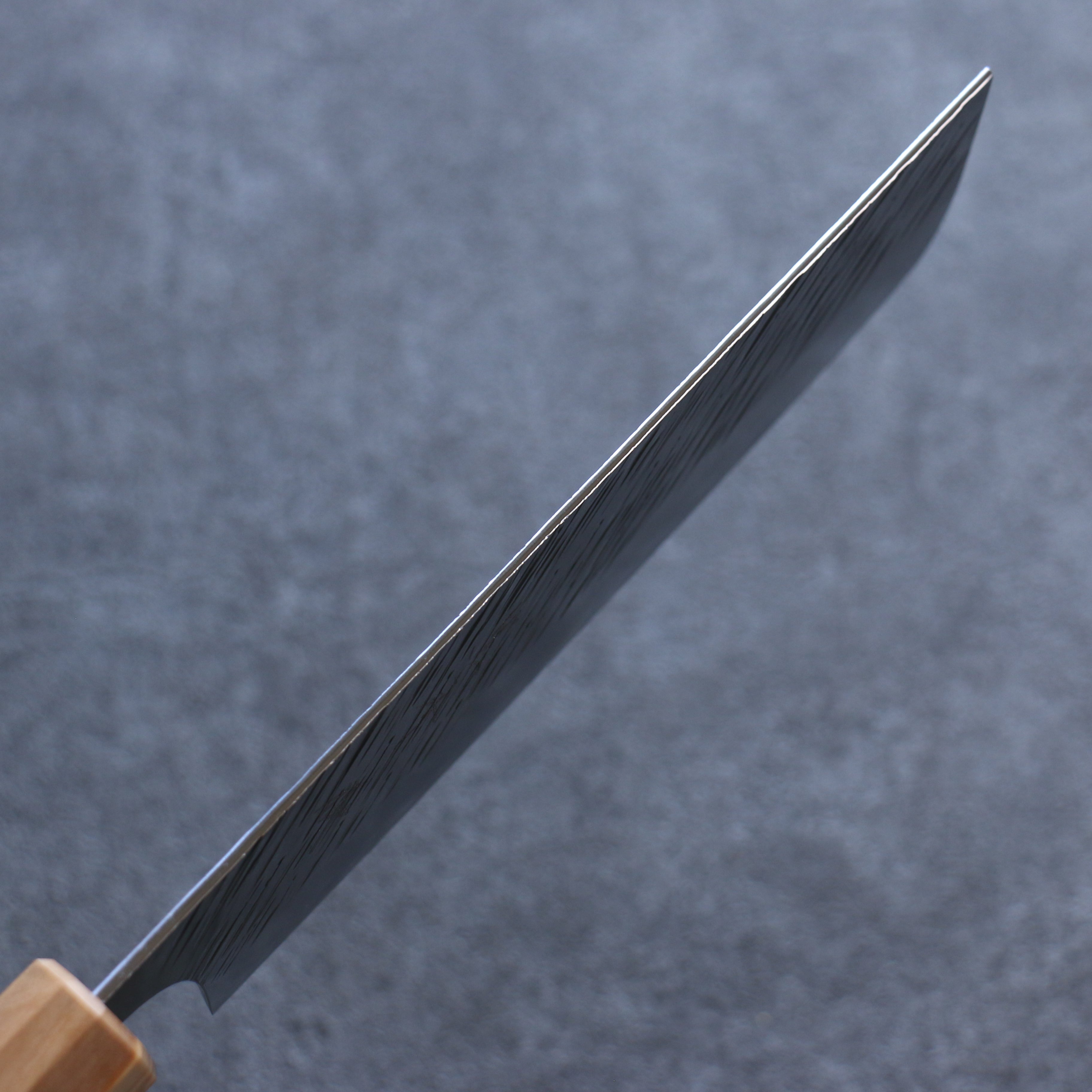 Yu Kurosaki Fujin SG2 Hammered Nakiri 165mm Olive tree(ferrule: Turquoise) Handle - Seisuke Knife