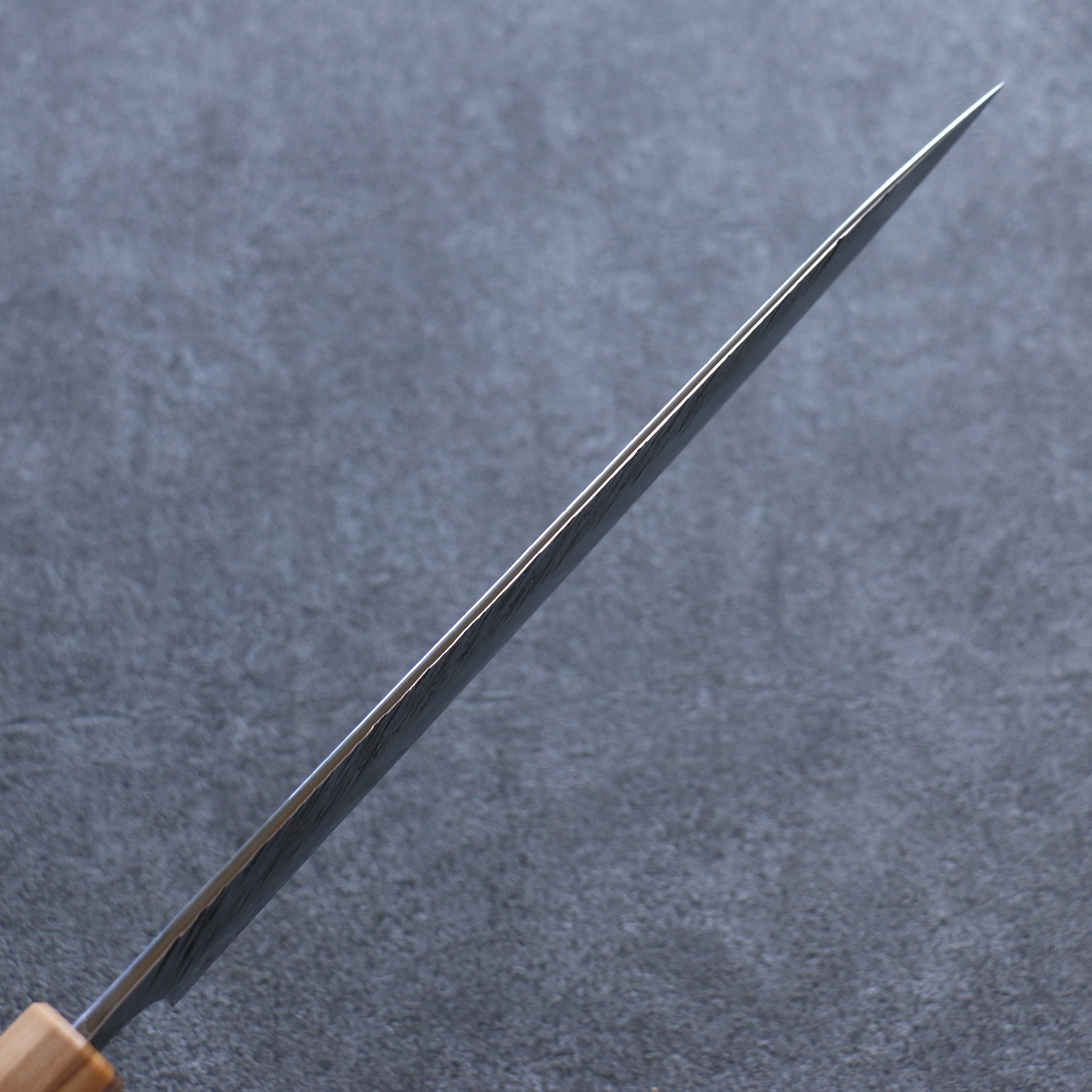 Yu Kurosaki Fujin SG2 Hammered Sujihiki 240mm Olive tree(ferrule: Turquoise) Handle - Seisuke Knife