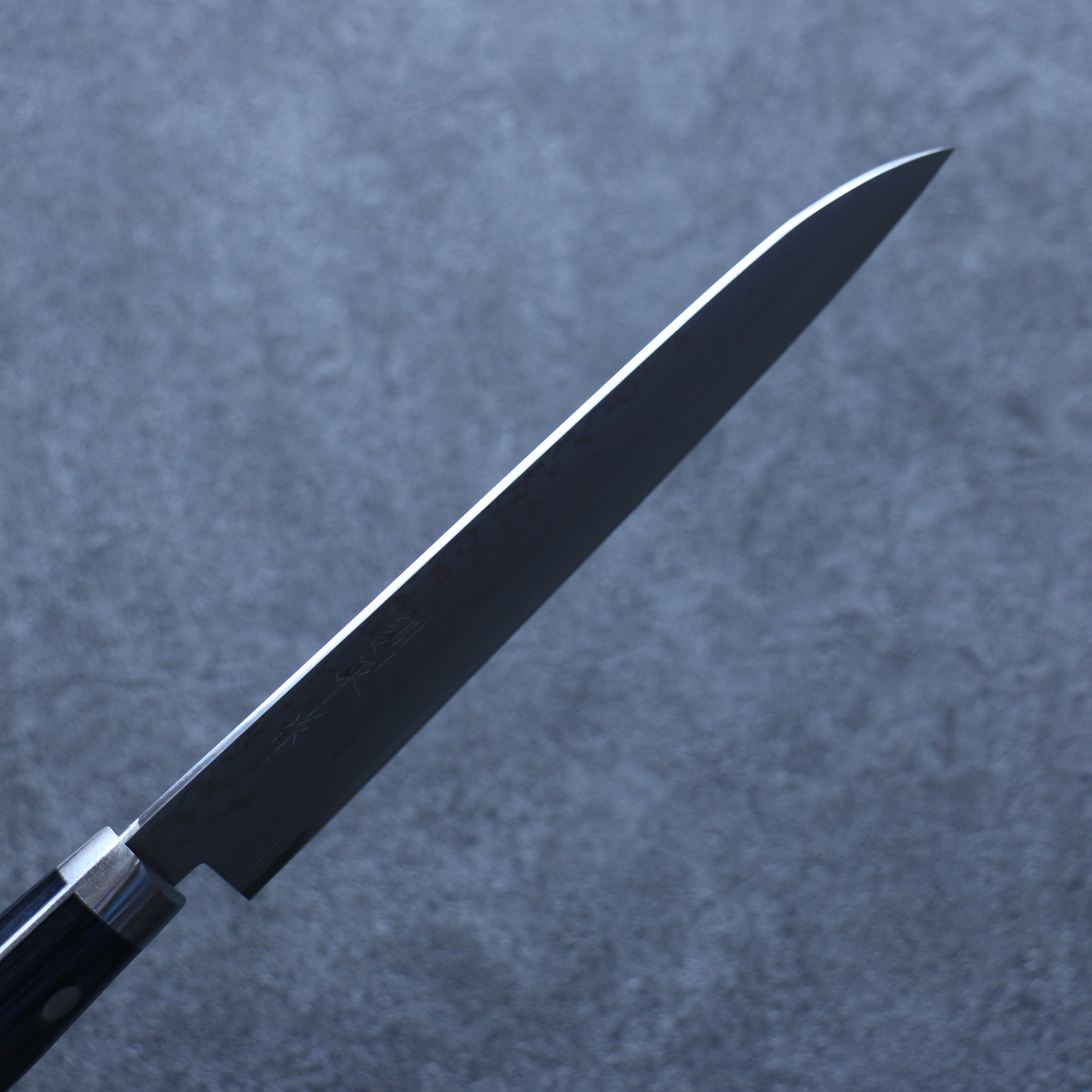Kunihira Sairyu VG10 Damascus Gyuto 170mm Navy blue Pakka wood Handle - Seisuke Knife