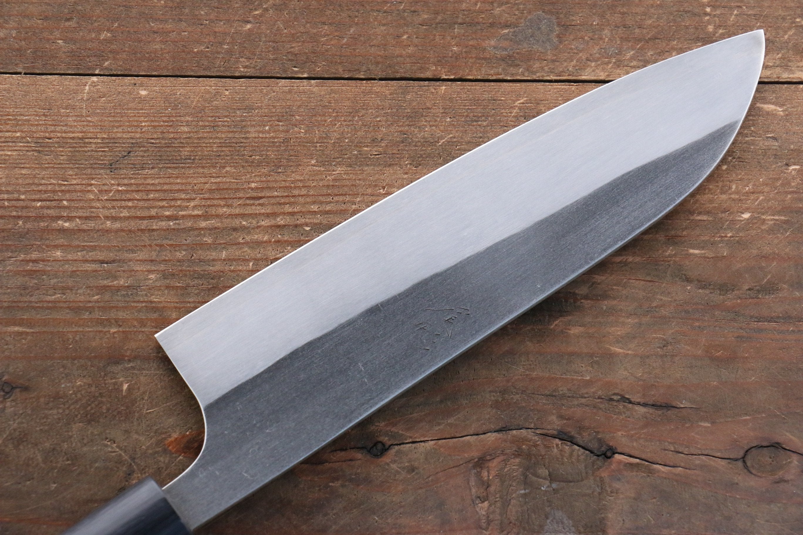 Shungo Ogata SG2 Kurouchi Black Finished Santoku 180mm Shitan Handle - Seisuke Knife