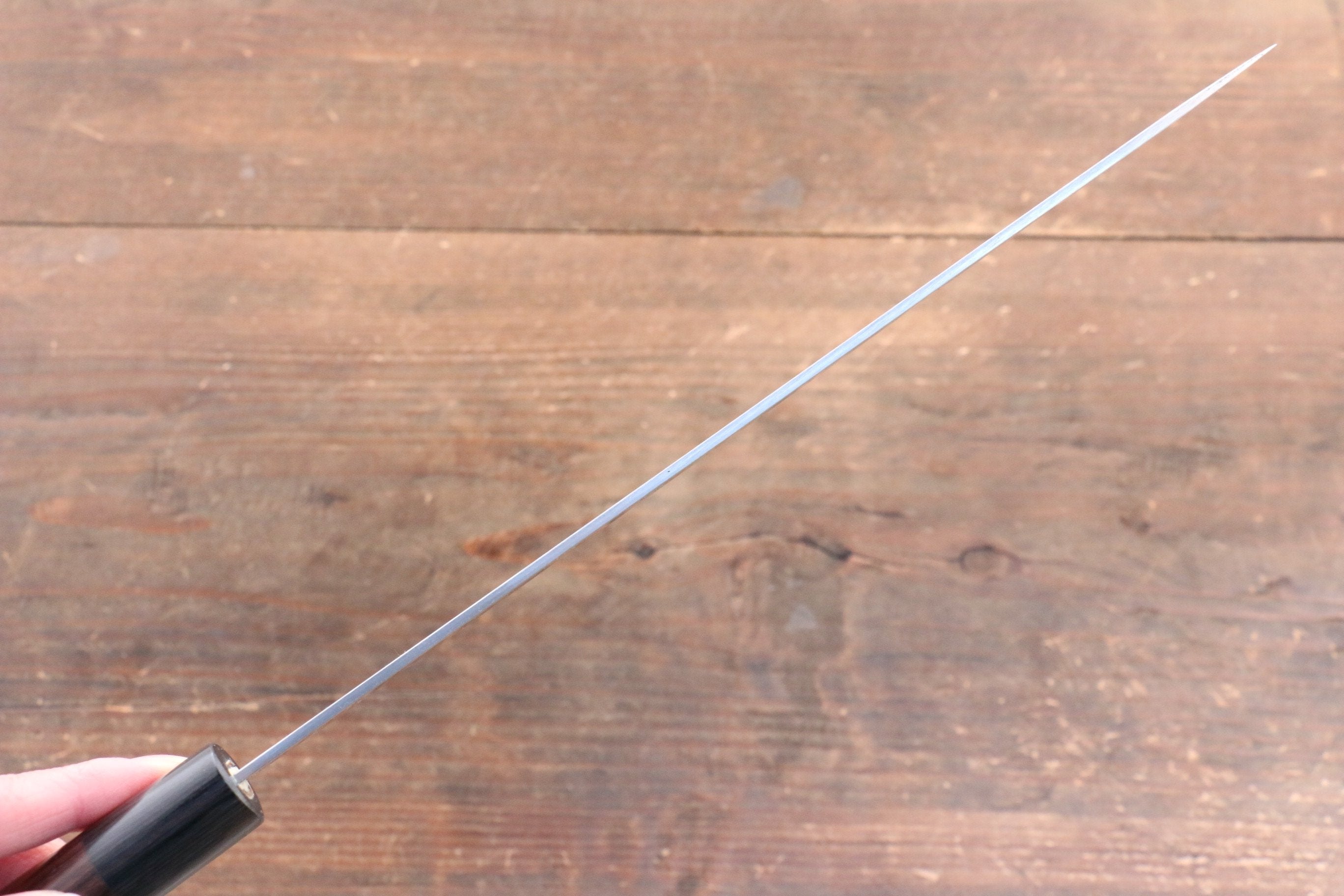 Shungo Ogata SG2 Kurouchi Black Finished Sujihiki 240mm Shitan Handle - Seisuke Knife