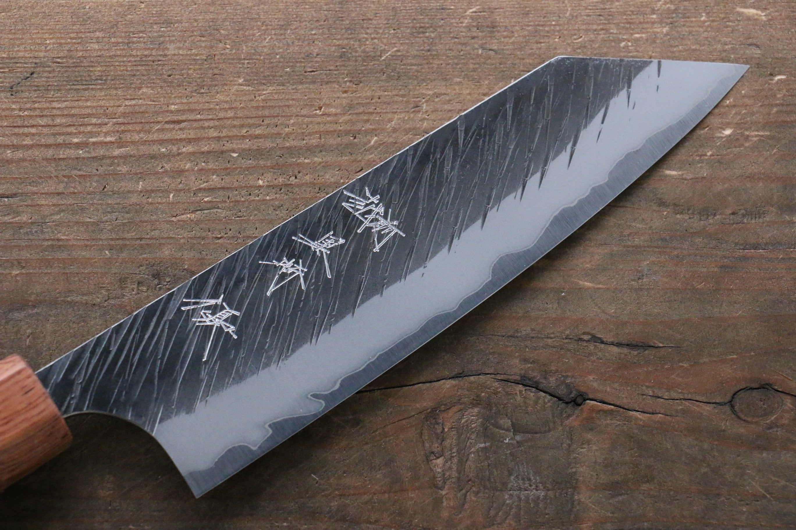 Yu Kurosaki Blue Super Hammered Bunka 165mm with Shitan Handle (ferrule: Honduras) - Seisuke Knife