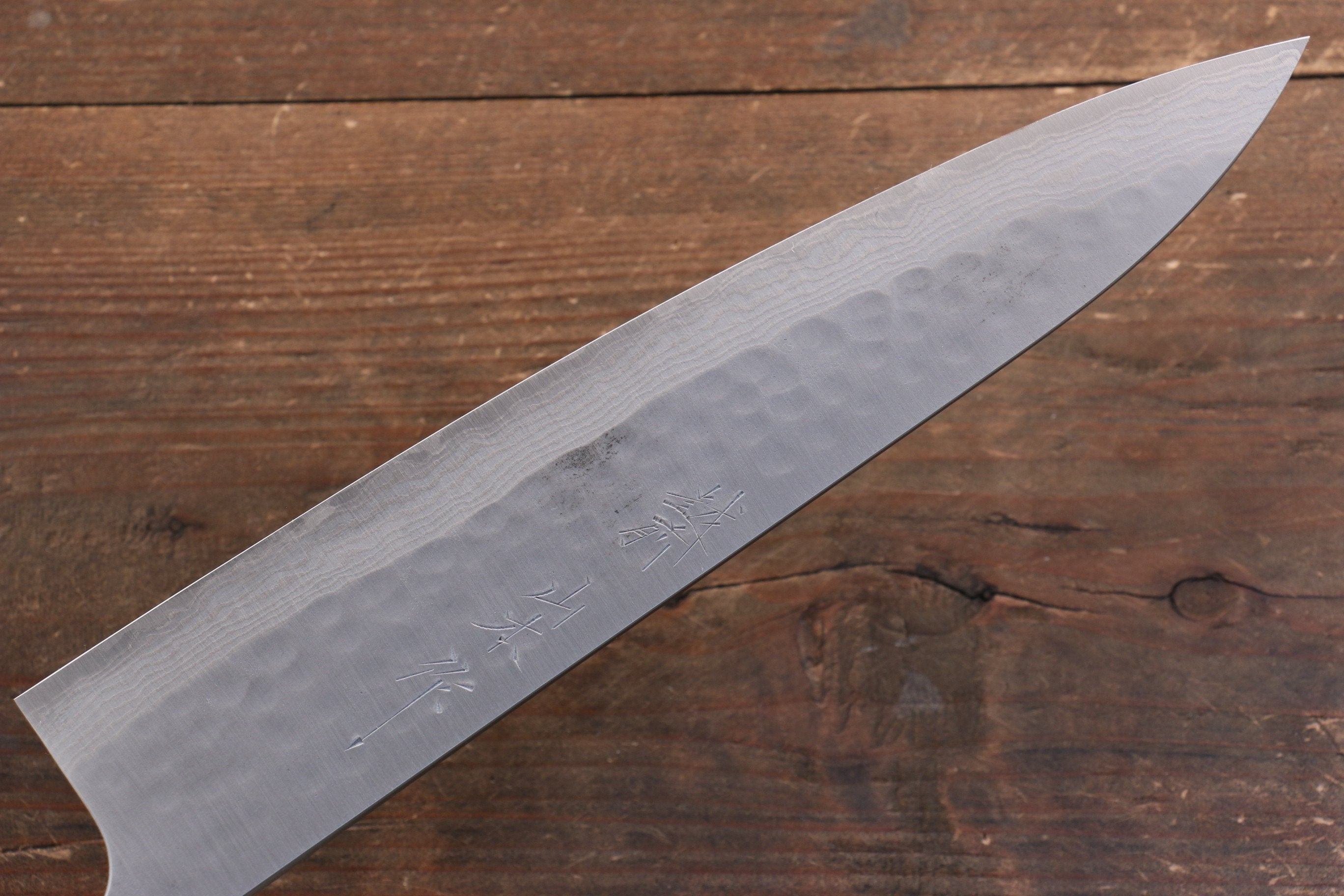 Nao Yamamoto SRS13 Black Damascus Gyuto 240mm Cherry Blossoms Handle - Seisuke Knife