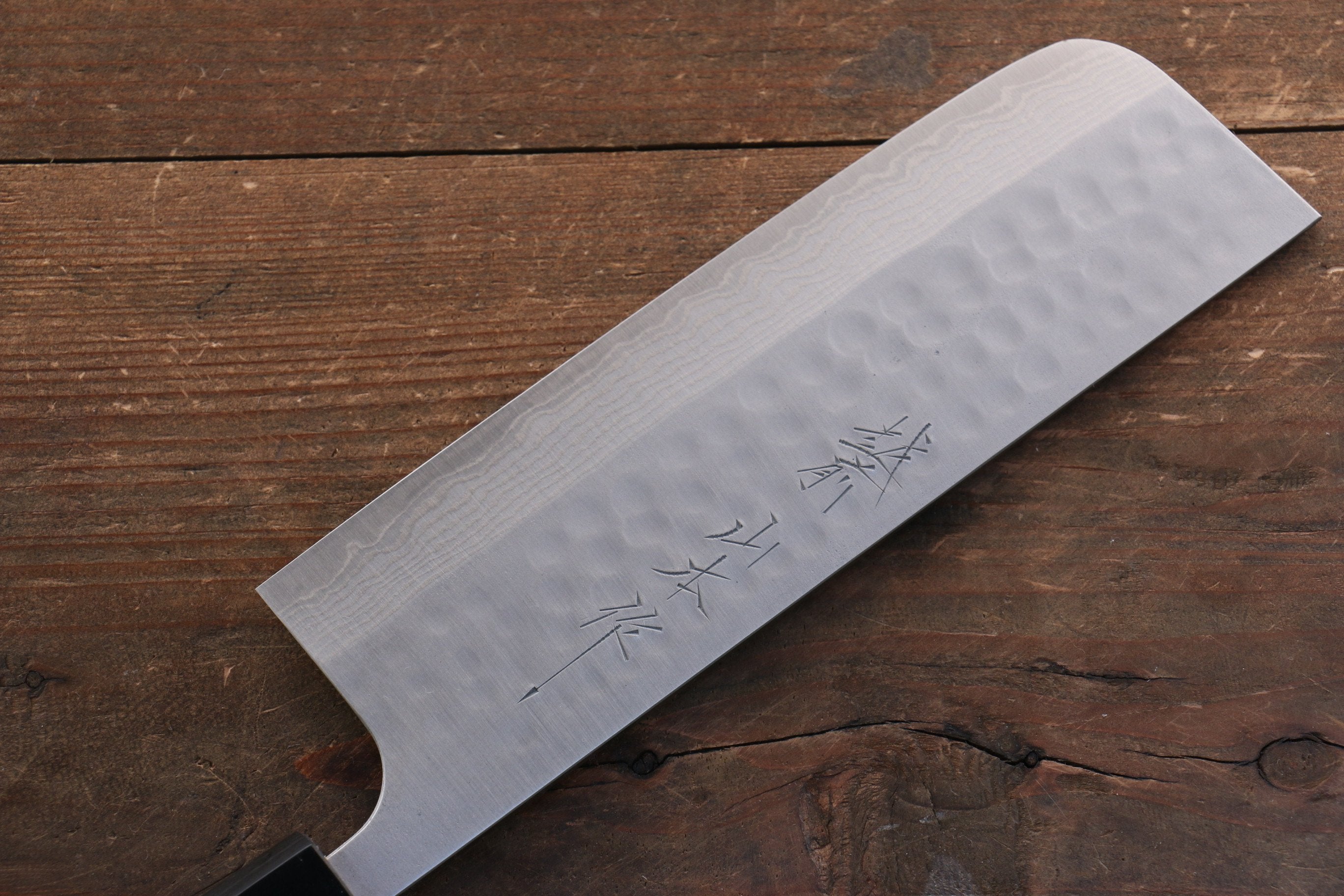 Nao Yamamoto SRS13 Black Damascus Nakiri 165mm Cherry Blossoms Handle - Seisuke Knife