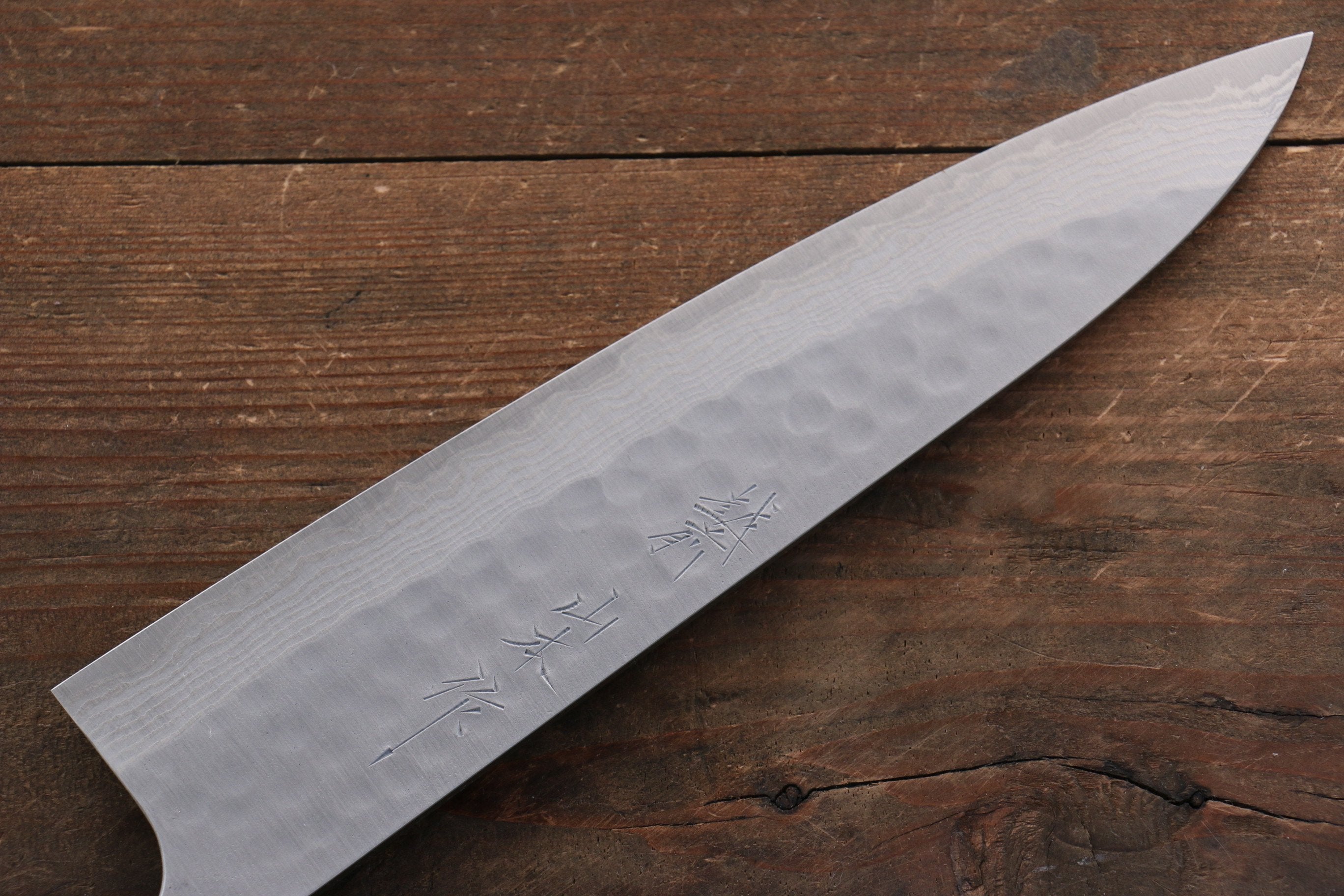 Nao Yamamoto SRS13 Black Damascus Gyuto 210mm Cherry Blossoms Handle - Seisuke Knife