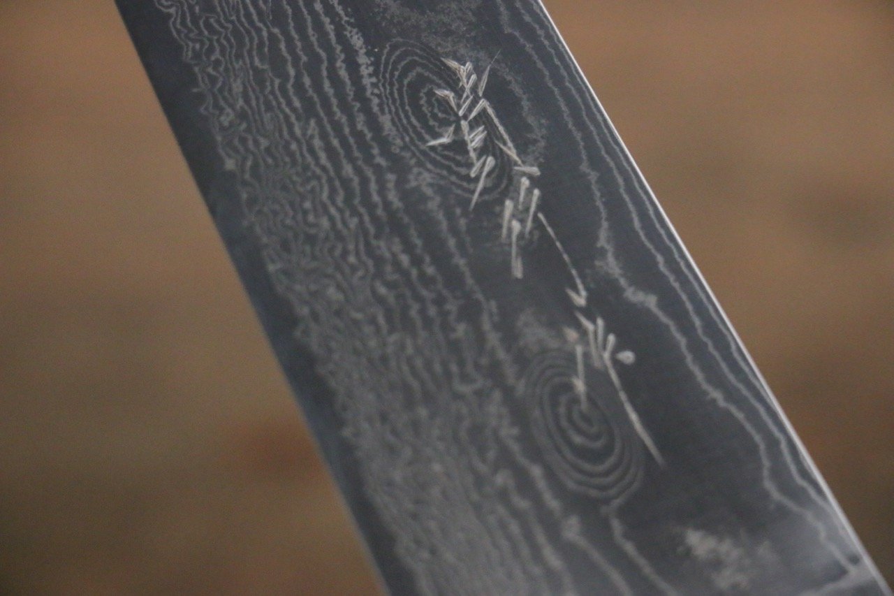 Takayuki Iwai VG10 Fumon Damascus Gyuto Japanese Chef Knife 210mm - Seisuke Knife