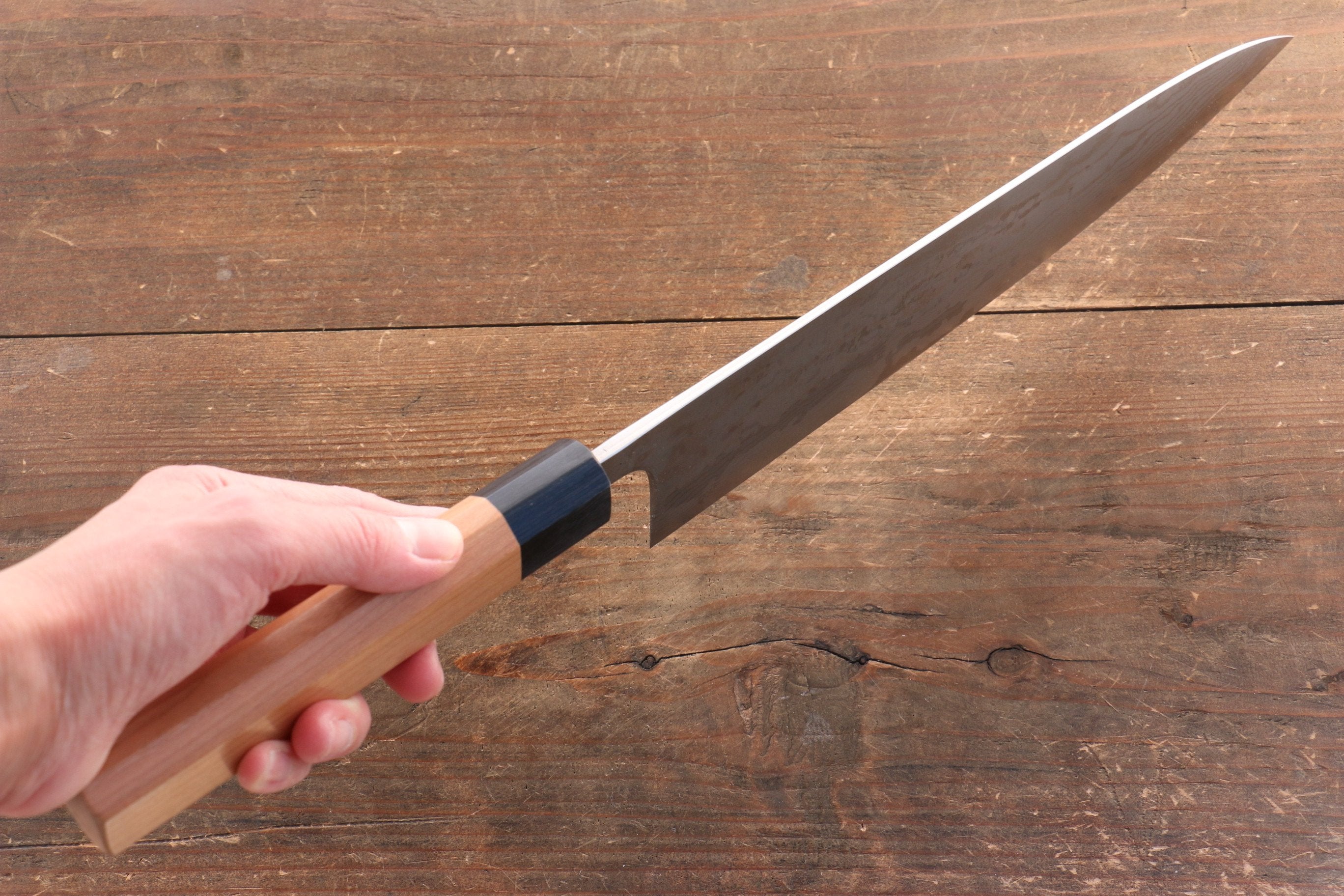 Nao Yamamoto VG10 Damascus Gyuto 240mm with Cherry Handle - Seisuke Knife