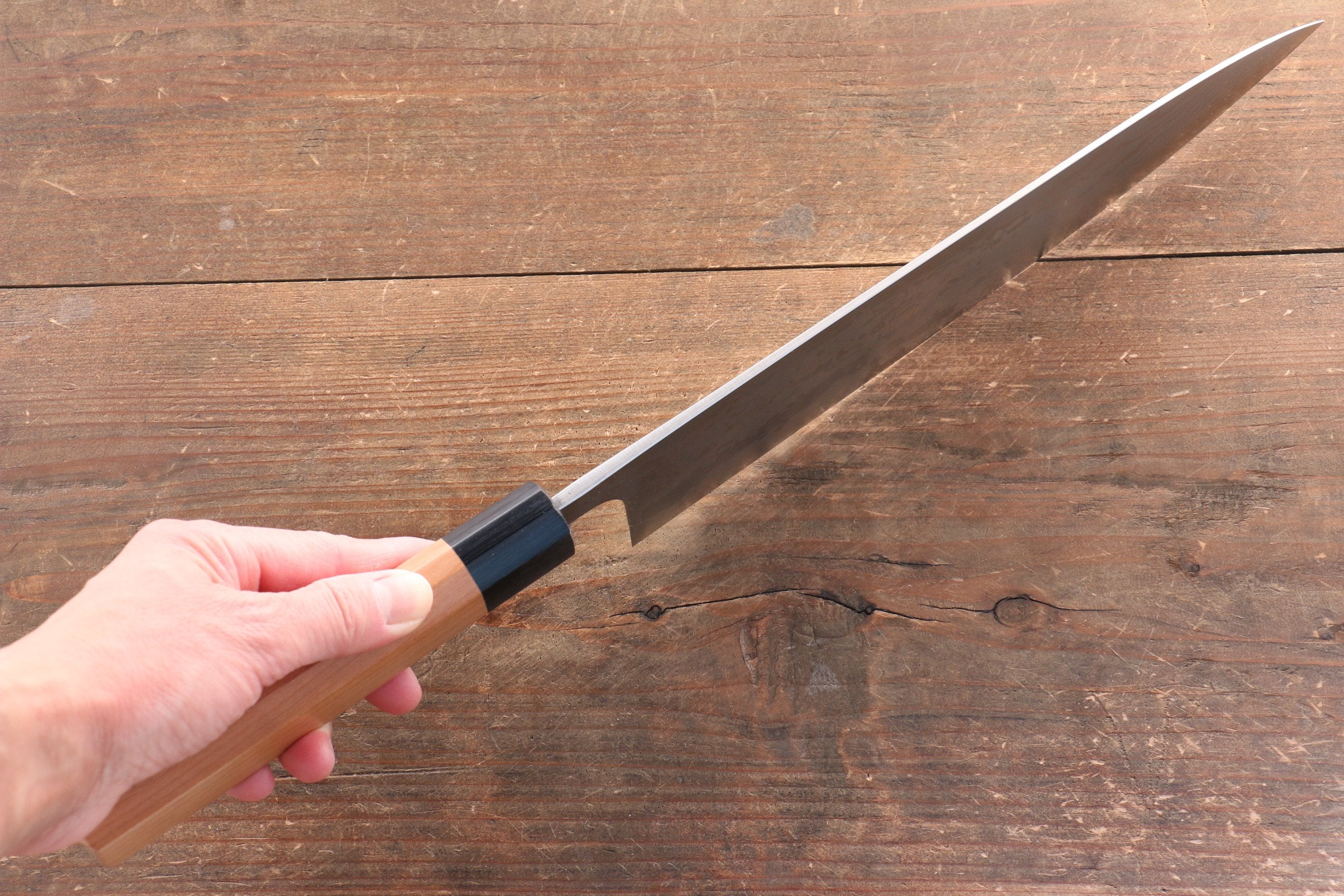 Nao Yamamoto VG10 Damascus Gyuto 240mm with Cherry Handle - Seisuke Knife