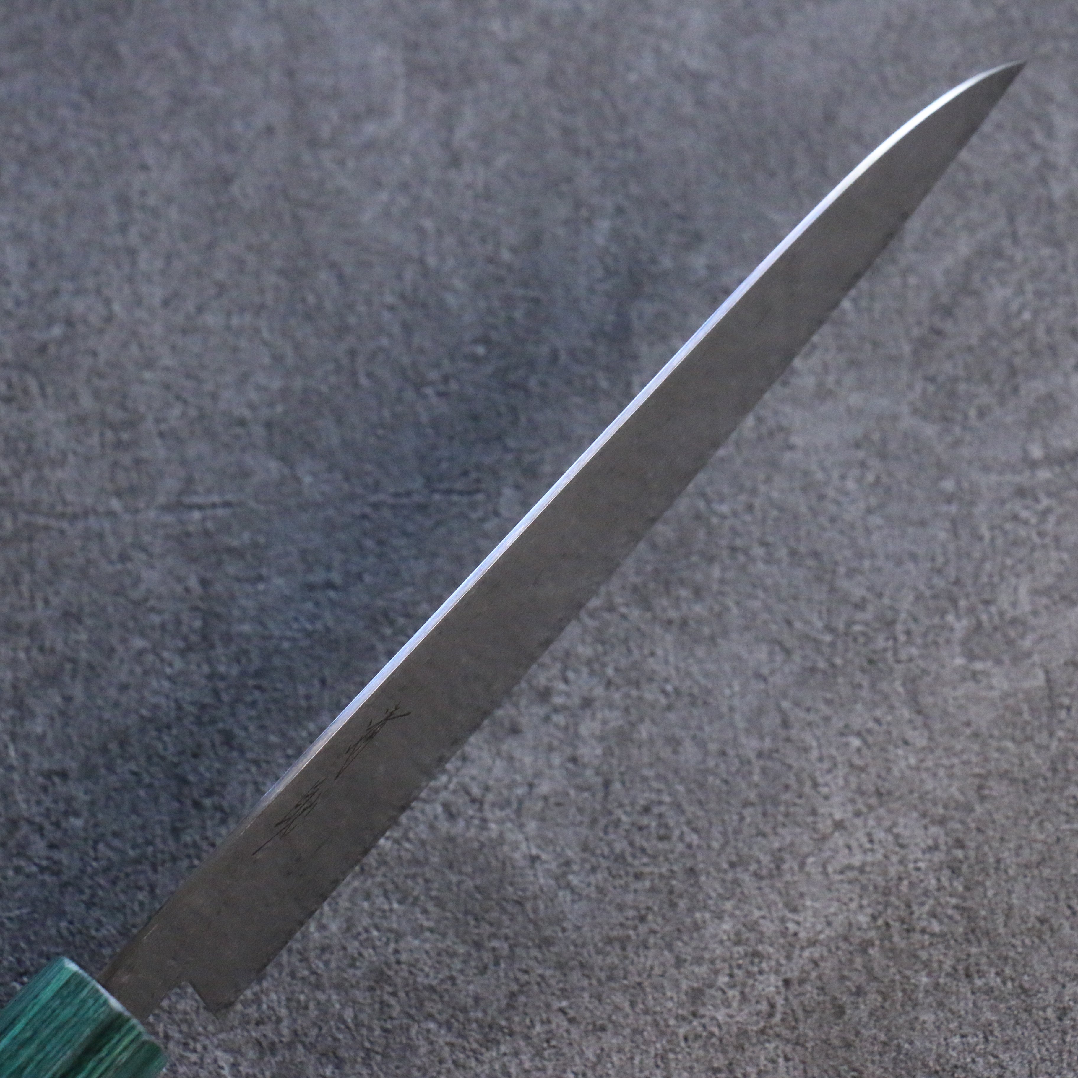 Seisuke AUS10 Mirror Crossed Santoku 180mm Black & Green Pakkawood Handle - Seisuke Knife