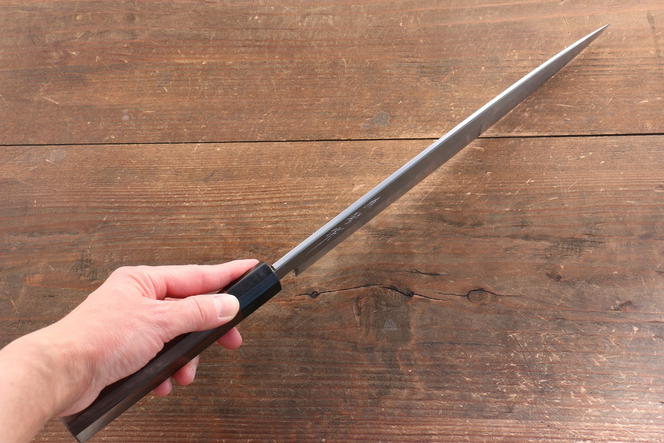 Makoto Tadokoro White Steel Yanagiba 270mm Shitan Handle - Seisuke Knife