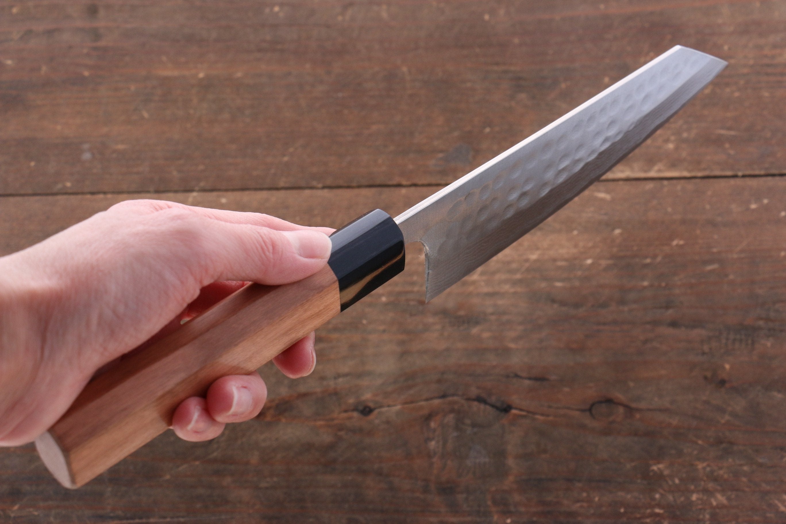 Nao Yamamoto SRS13 Black Damascus Bunka 165mm Cherry Blossoms - Seisuke Knife
