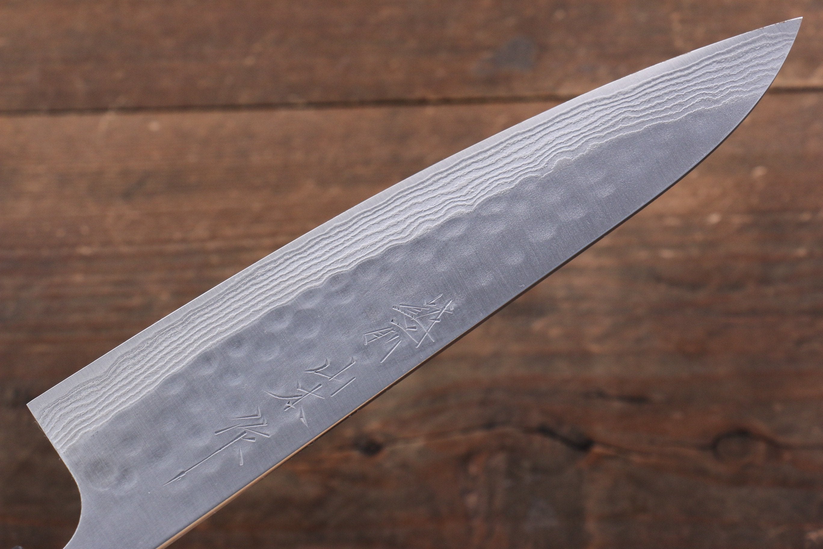 Nao Yamamoto SRS13 Black Damascus Gyuto 180mm Cherry Blossoms - Seisuke Knife