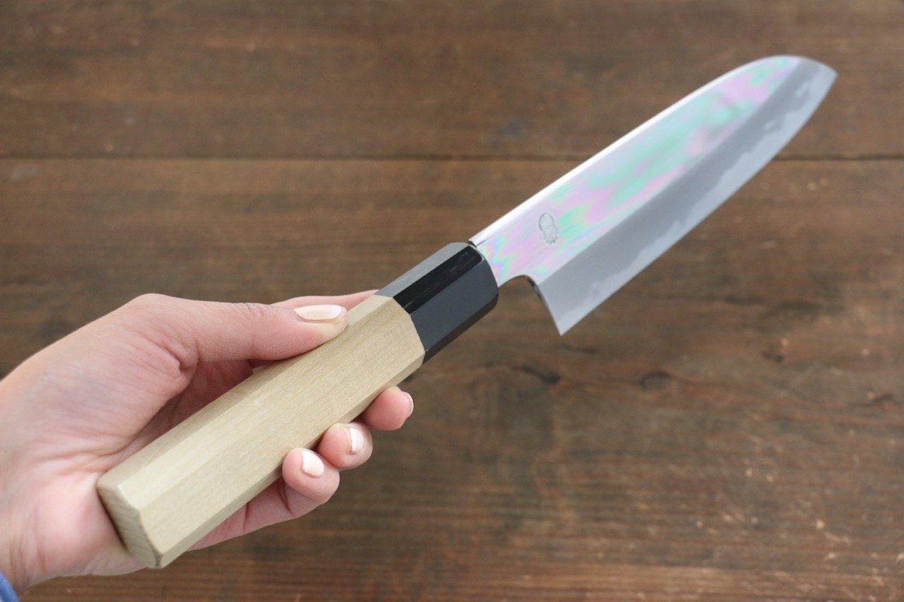 Choyo White Steel Mirrored Santoku Japanese Chef Knife 180mm - Seisuke Knife