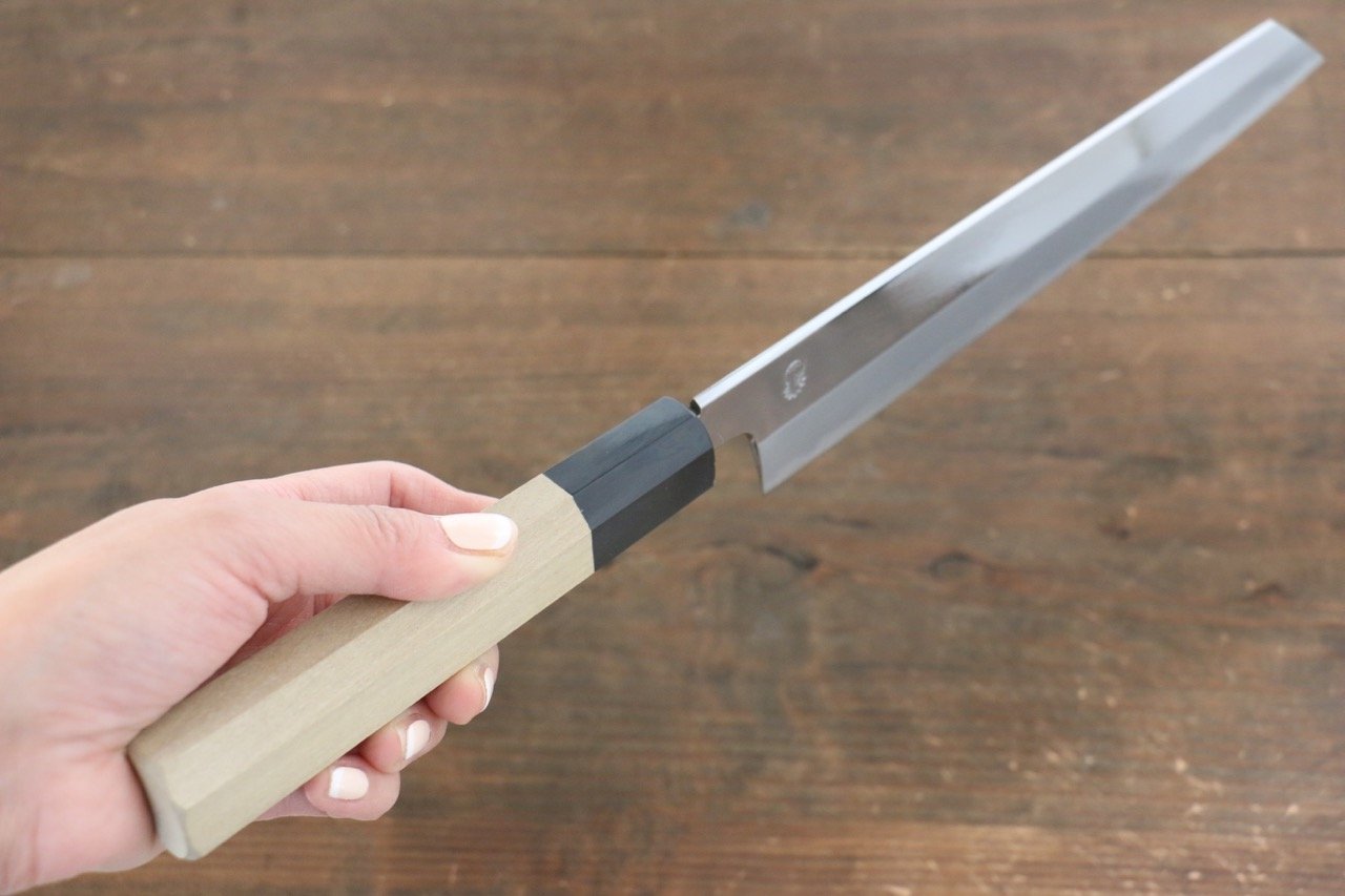 Choyo White Steel Mirrored Kiritsuke Gyuto 240mm Magnolia Handle - Seisuke Knife