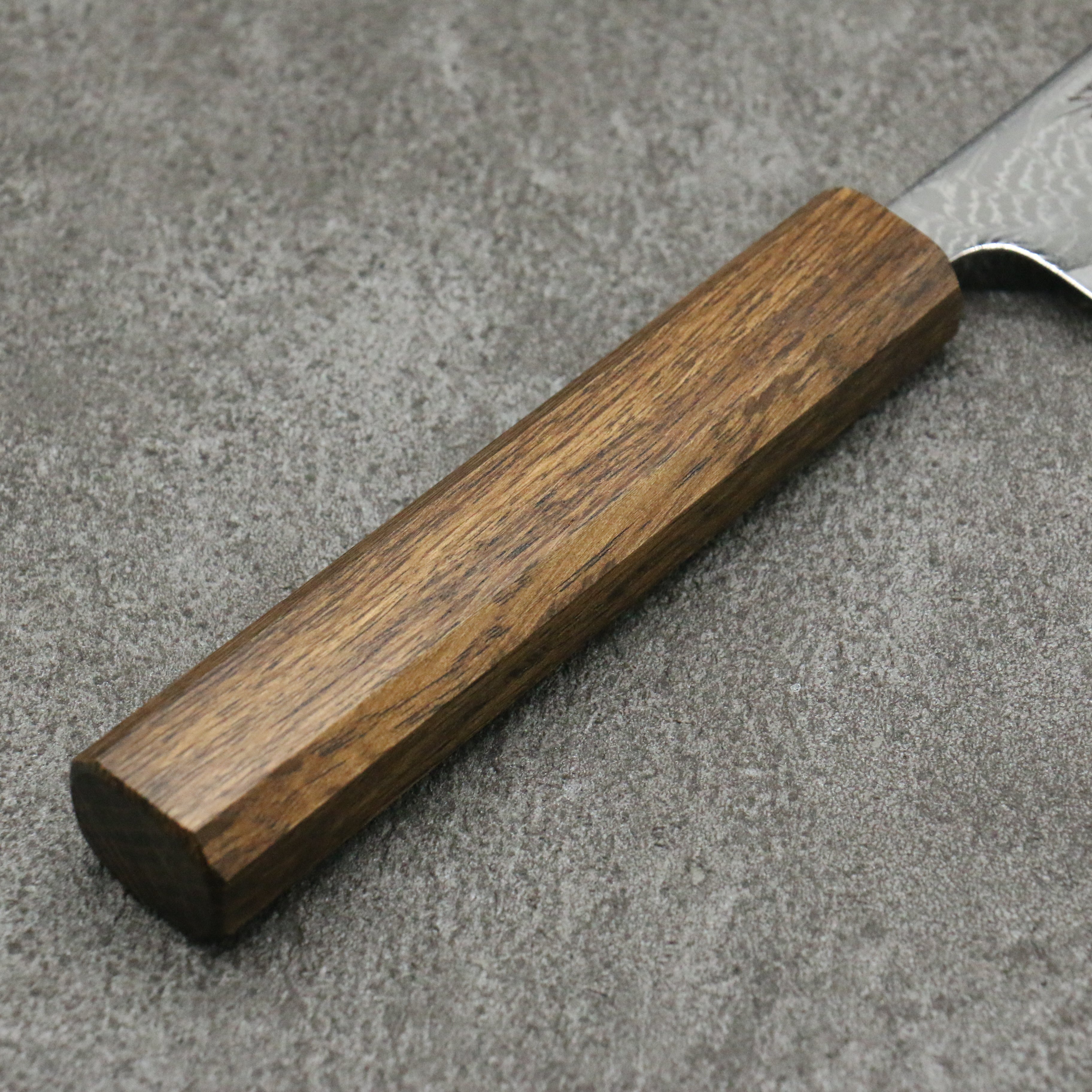 Seisuke Nami AUS10 Migaki Damascus Petty-Utility 150mm Oak Handle - Seisuke Knife