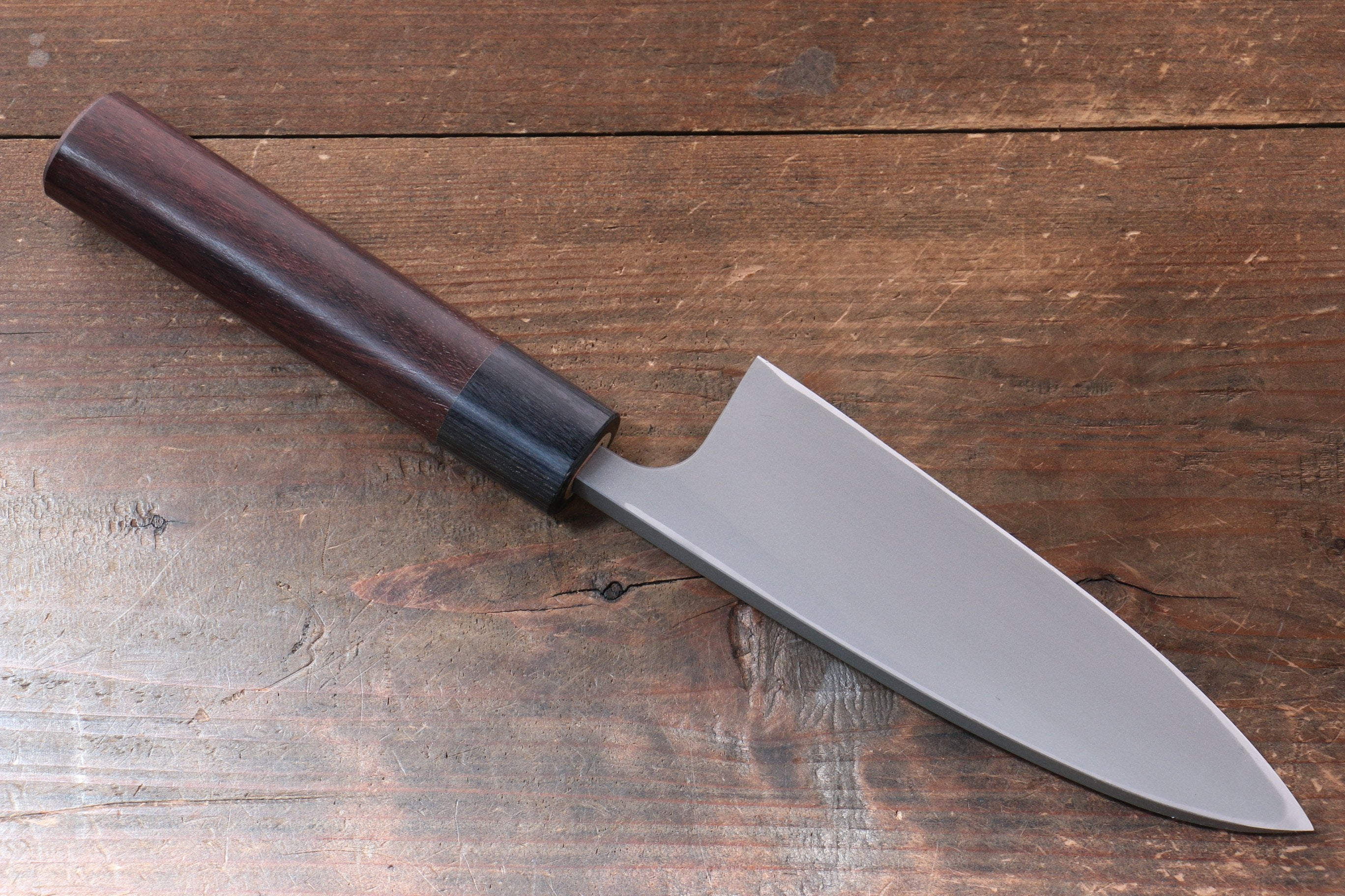 Nao Yamamoto Silver Steel No.3 Nashiji Deba 150mm Shitan Handle - Seisuke Knife