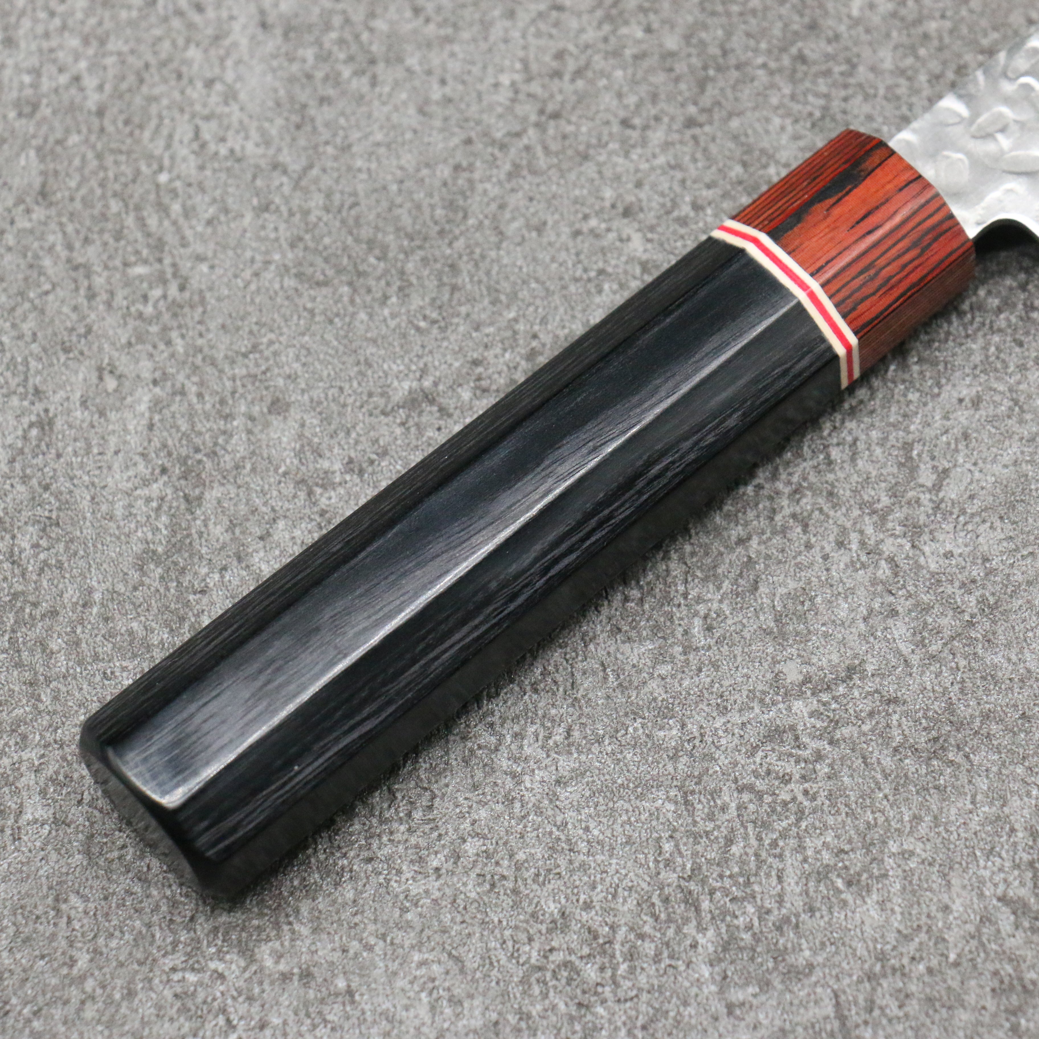 Seisuke VG10 Small Santoku 135mm Black Pakka wood Handle - Seisuke Knife