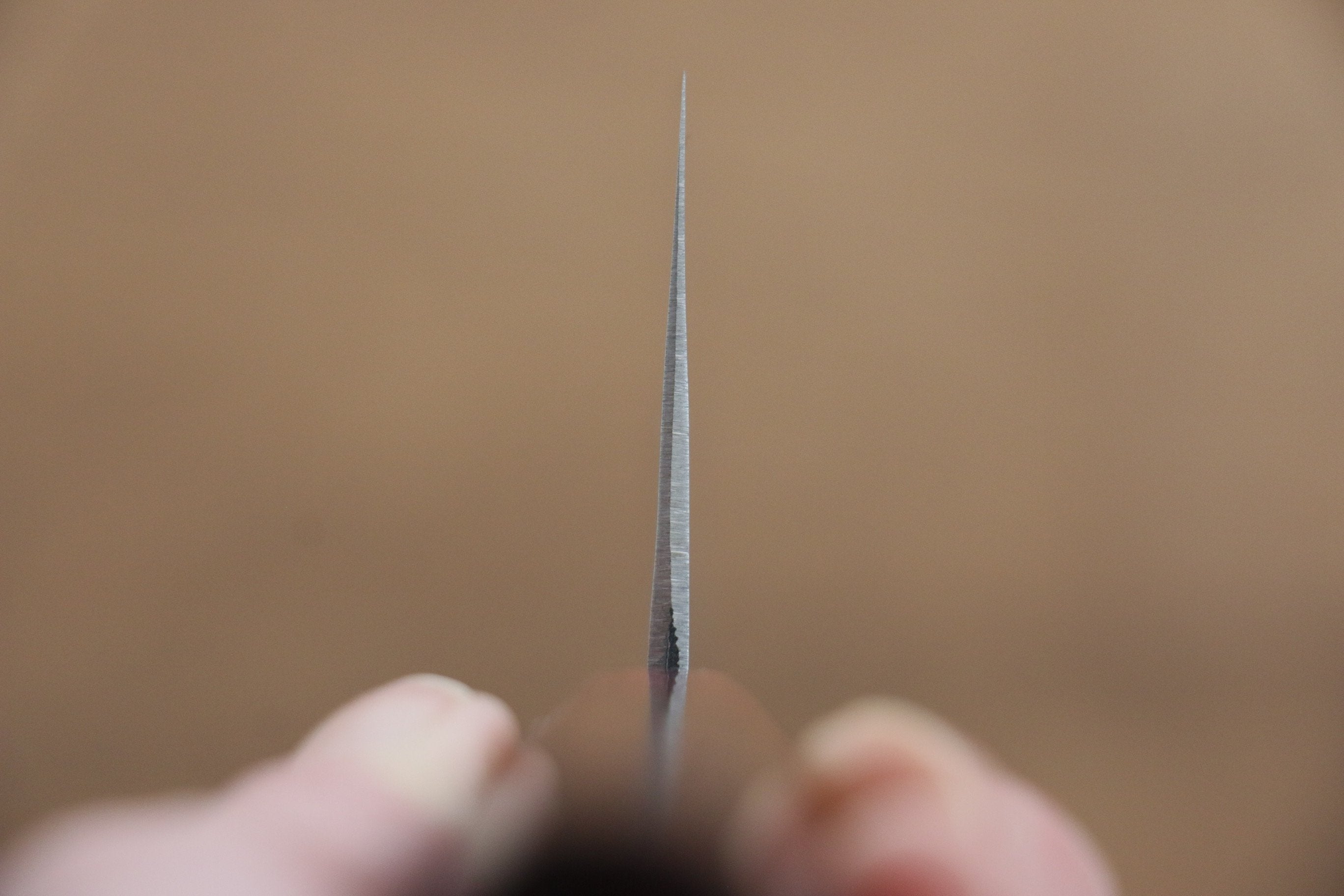 Kunihira VG1 Hammered Nakiri 165mm with Shitan Handle and Red Pakkawood Ferrule - Seisuke Knife