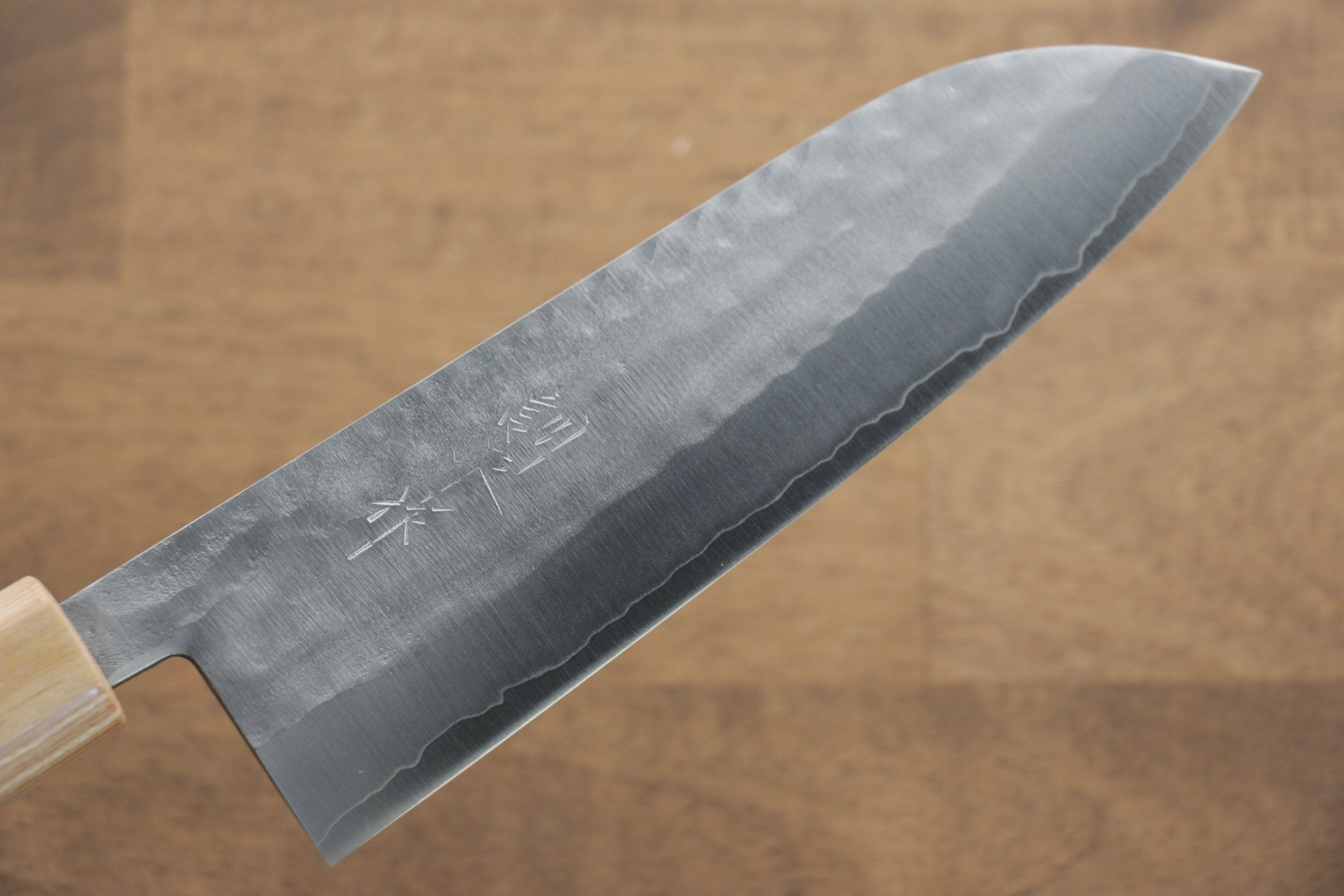 Kunihira VG1 Hammered Santoku 170mm with Morado Handle - Seisuke Knife