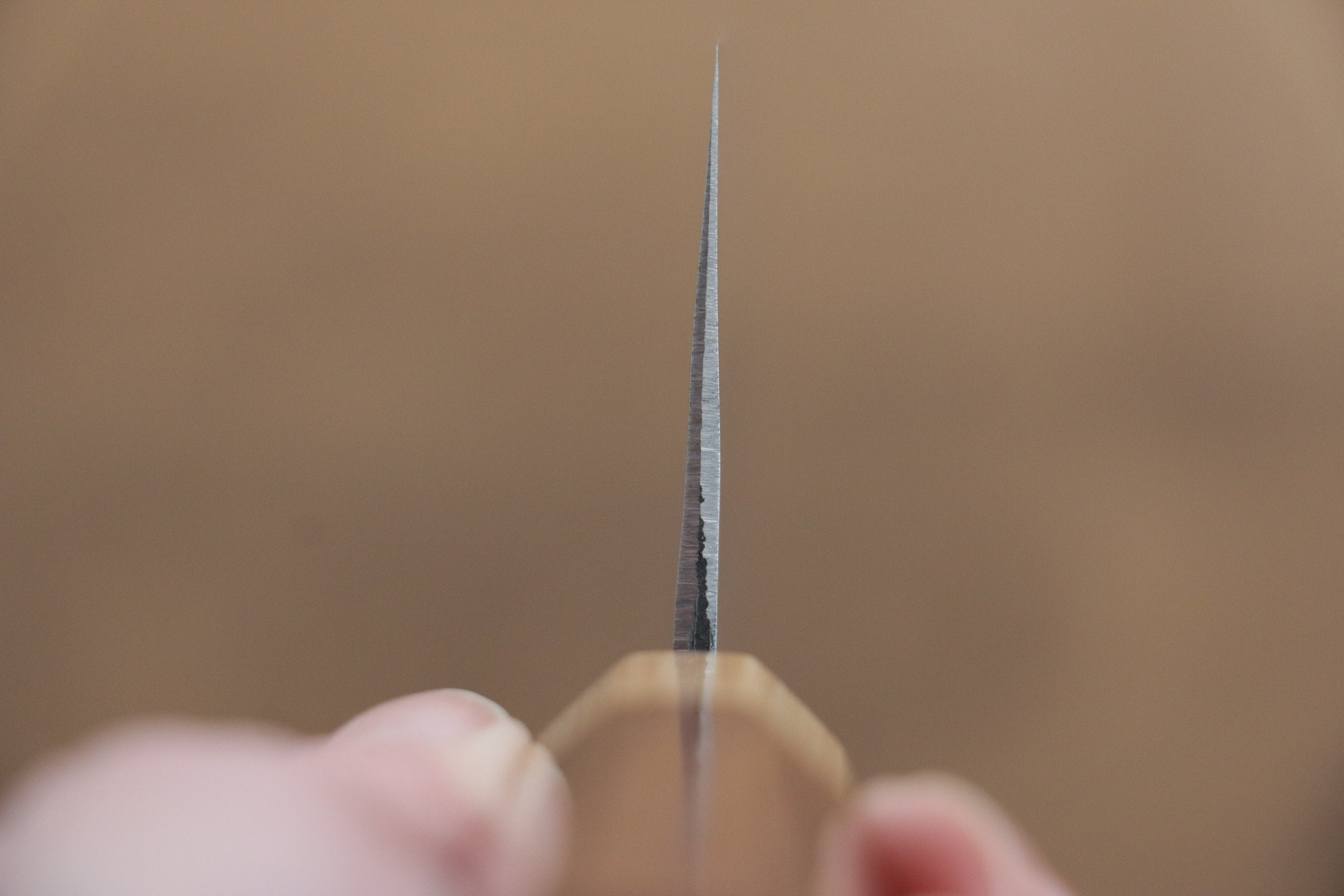 Kunihira VG1 Hammered Nakiri 165mm with Morado Handle - Seisuke Knife