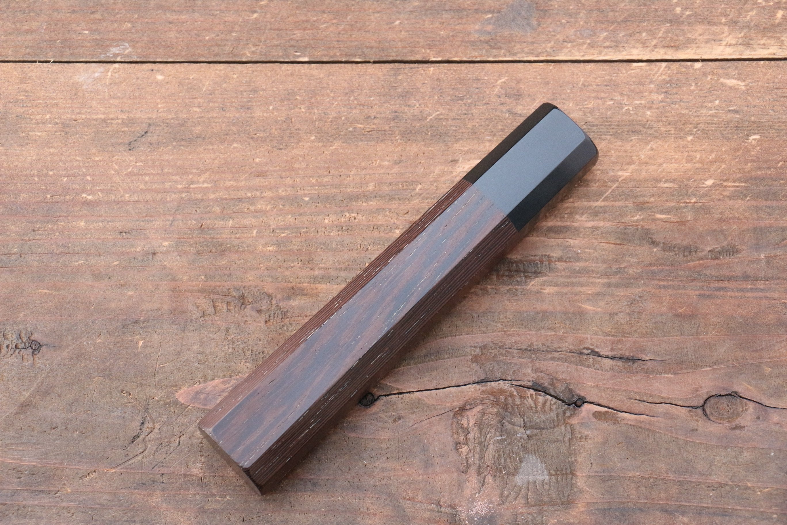 Octagonal Wenge Knife Handle (Large) - Seisuke Knife