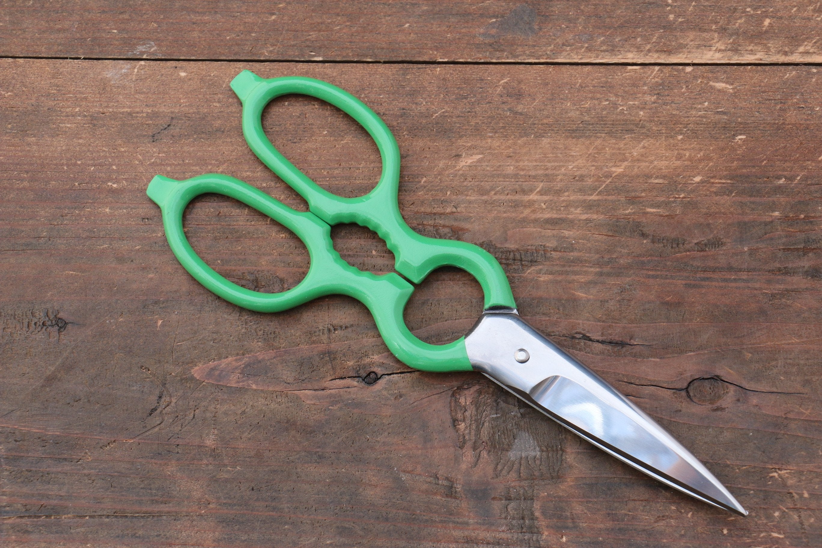 Diawoo Stainless Kitchen Scissors Green Handle - Seisuke Knife