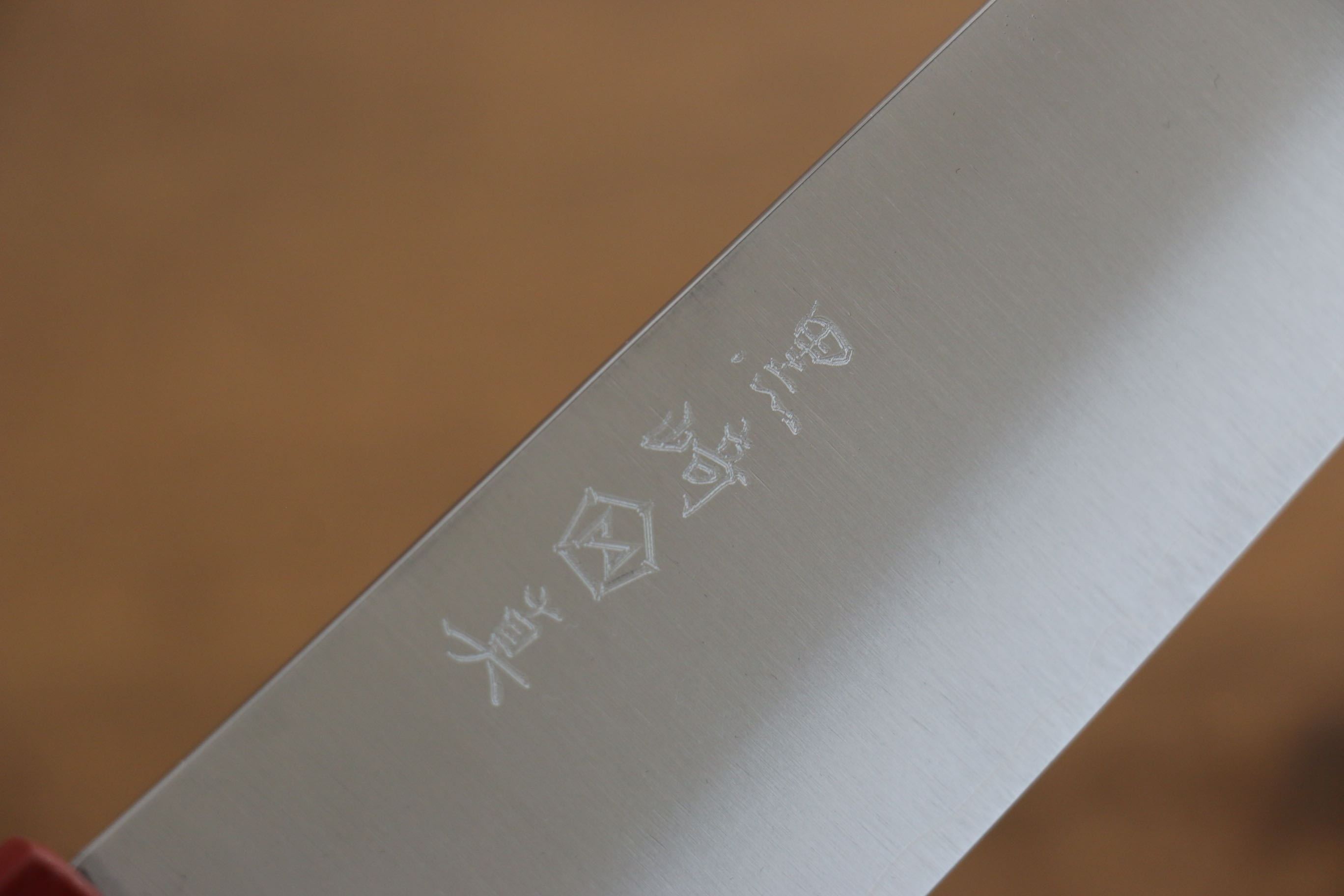 Makoto Kurosaki SG2 Migaki Finished Santoku 170mm with Red Lacquered Handle - Seisuke Knife