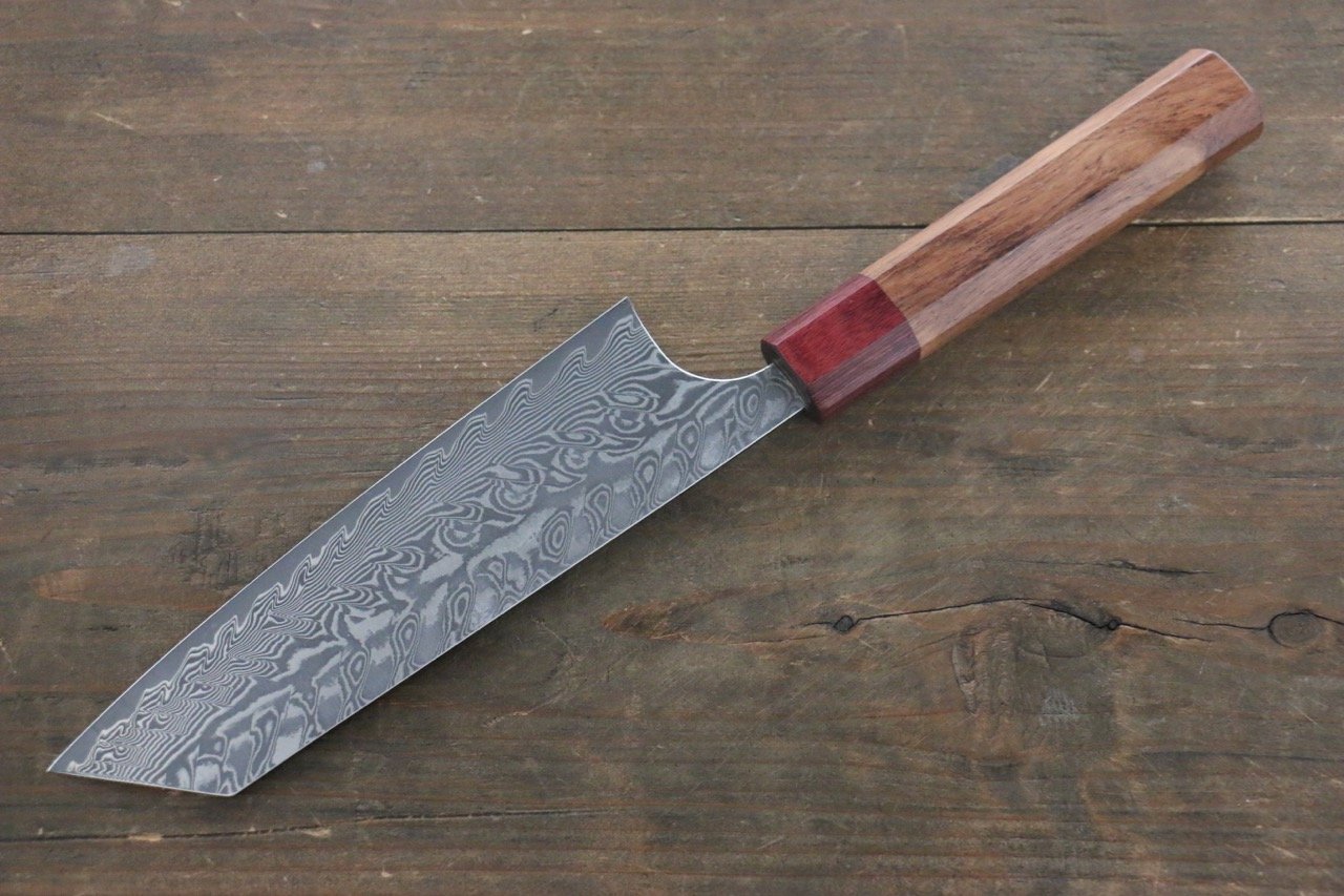 Yoshimi Kato SG2 Damascus Bunka 170mm Honduras (ferrule: Red Pakka wood) Handle - Seisuke Knife