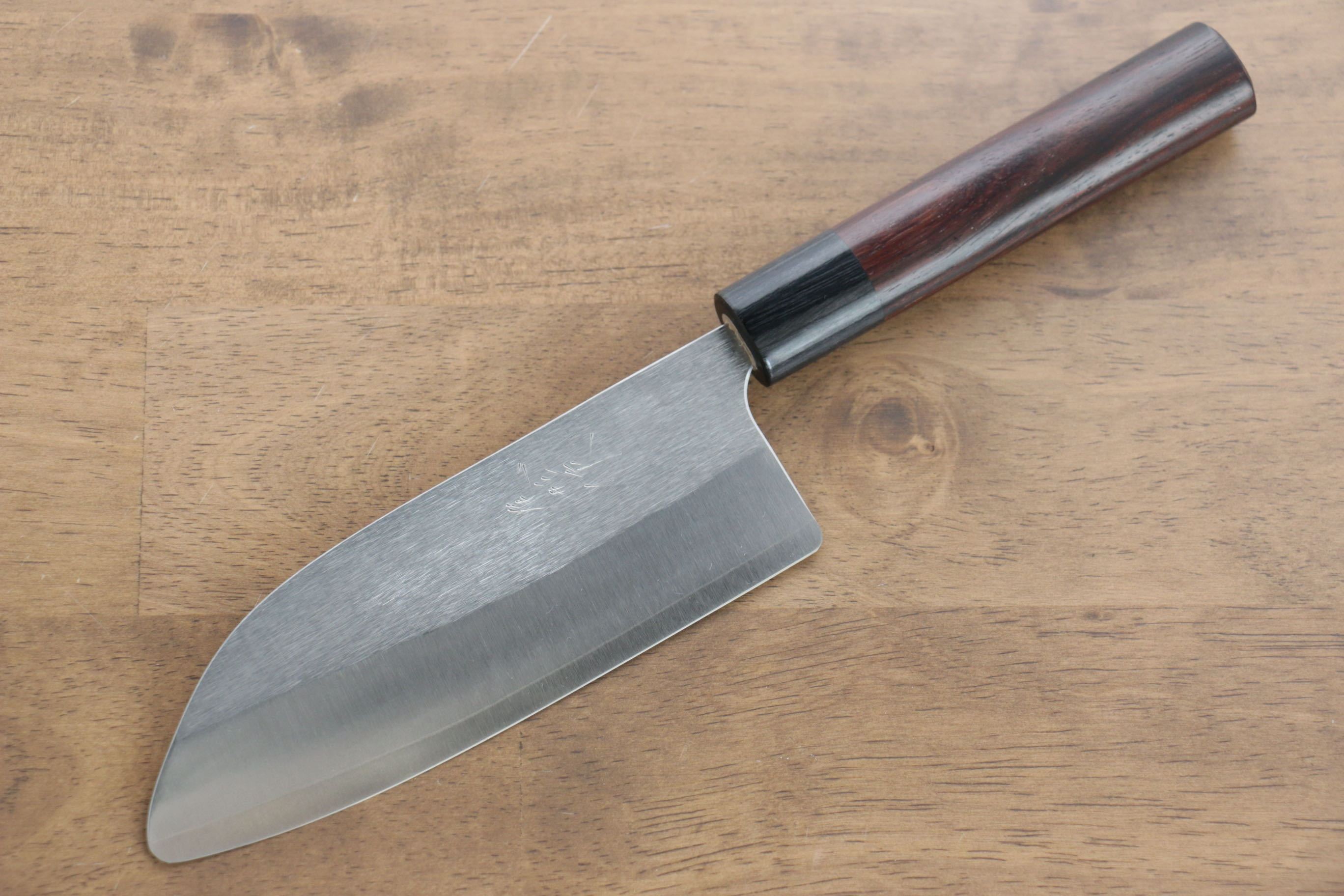 Shungo Ogata SG2 Santoku(Maru) 150mm Shitan Handle - Seisuke Knife