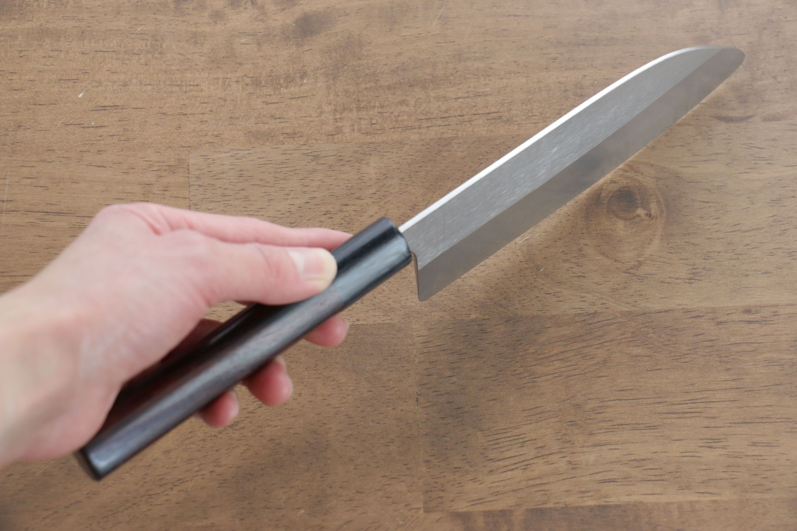 Shungo Ogata SG2 Santoku(Maru) 150mm Shitan Handle - Seisuke Knife