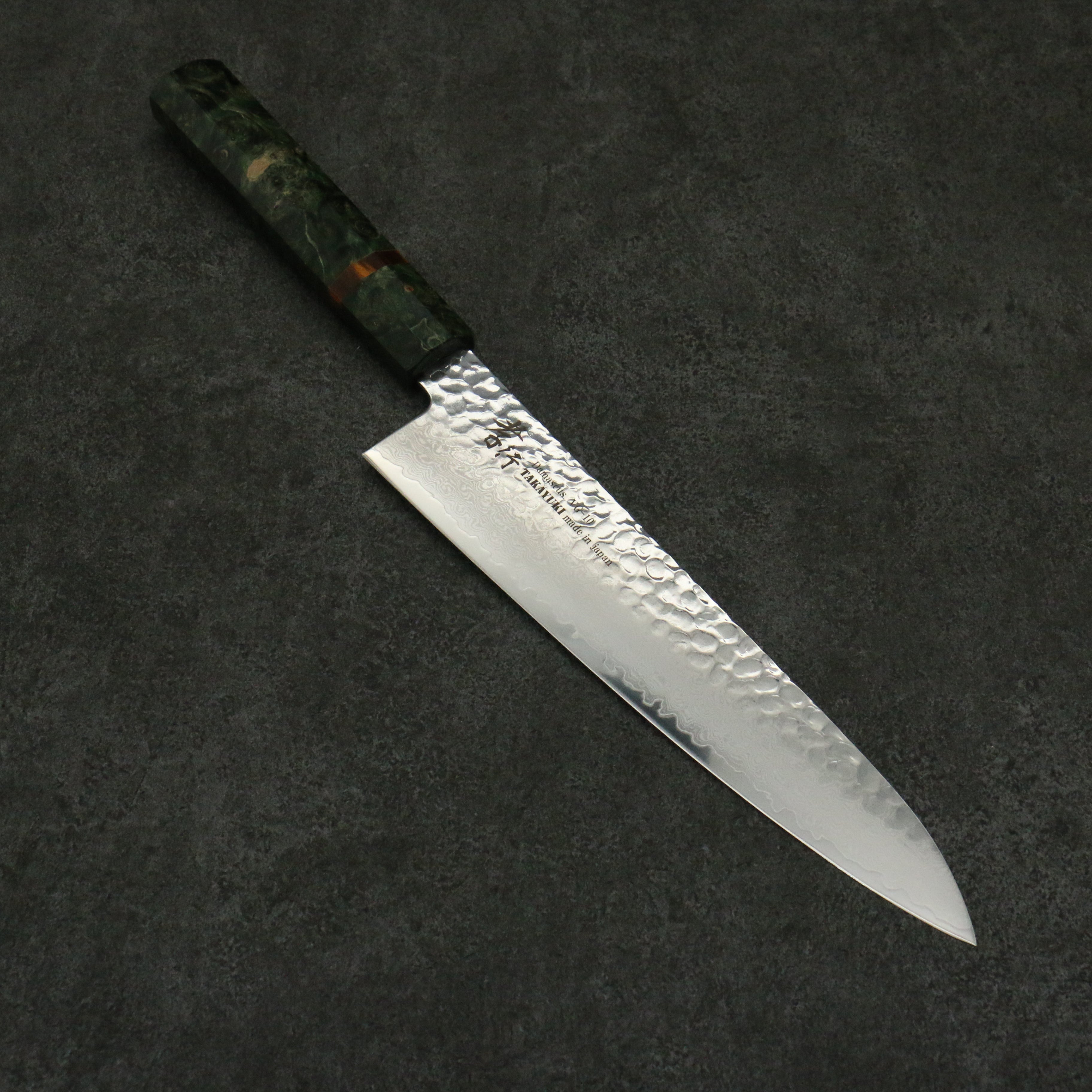 Sakai Takayuki VG10 33 Layer Damascus Gyuto 240mm Stabilized wood Handle - Seisuke Knife