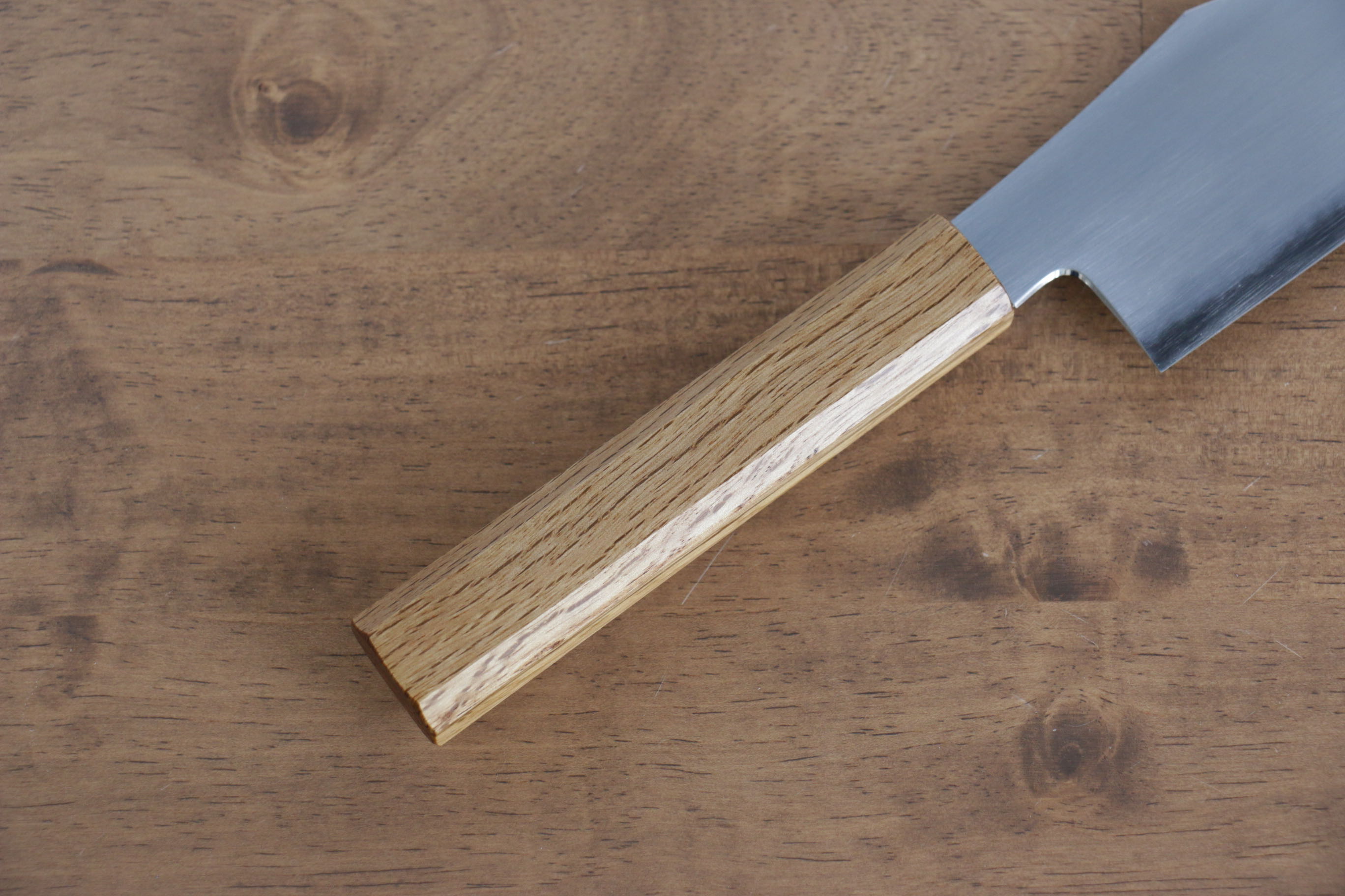 Jikko Fujisan Blue Steel No.2 Santoku 180mm Oak Handle - Seisuke Knife