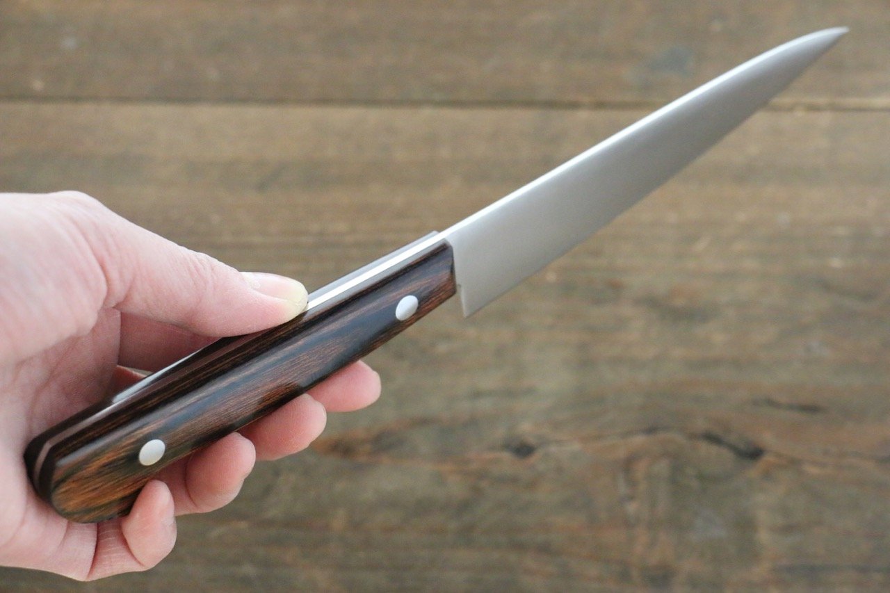 Iseya Molybdenum Petty-Utility 120mm Mahogany Handle - Seisuke Knife