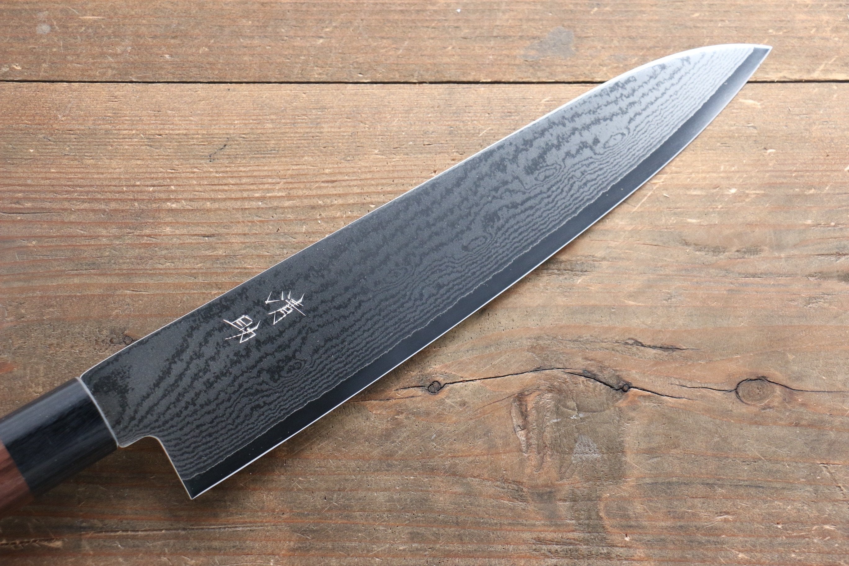Seisuke VG10 63 Layer Damascus Gyuto 240mm Shitan Handle - Seisuke Knife