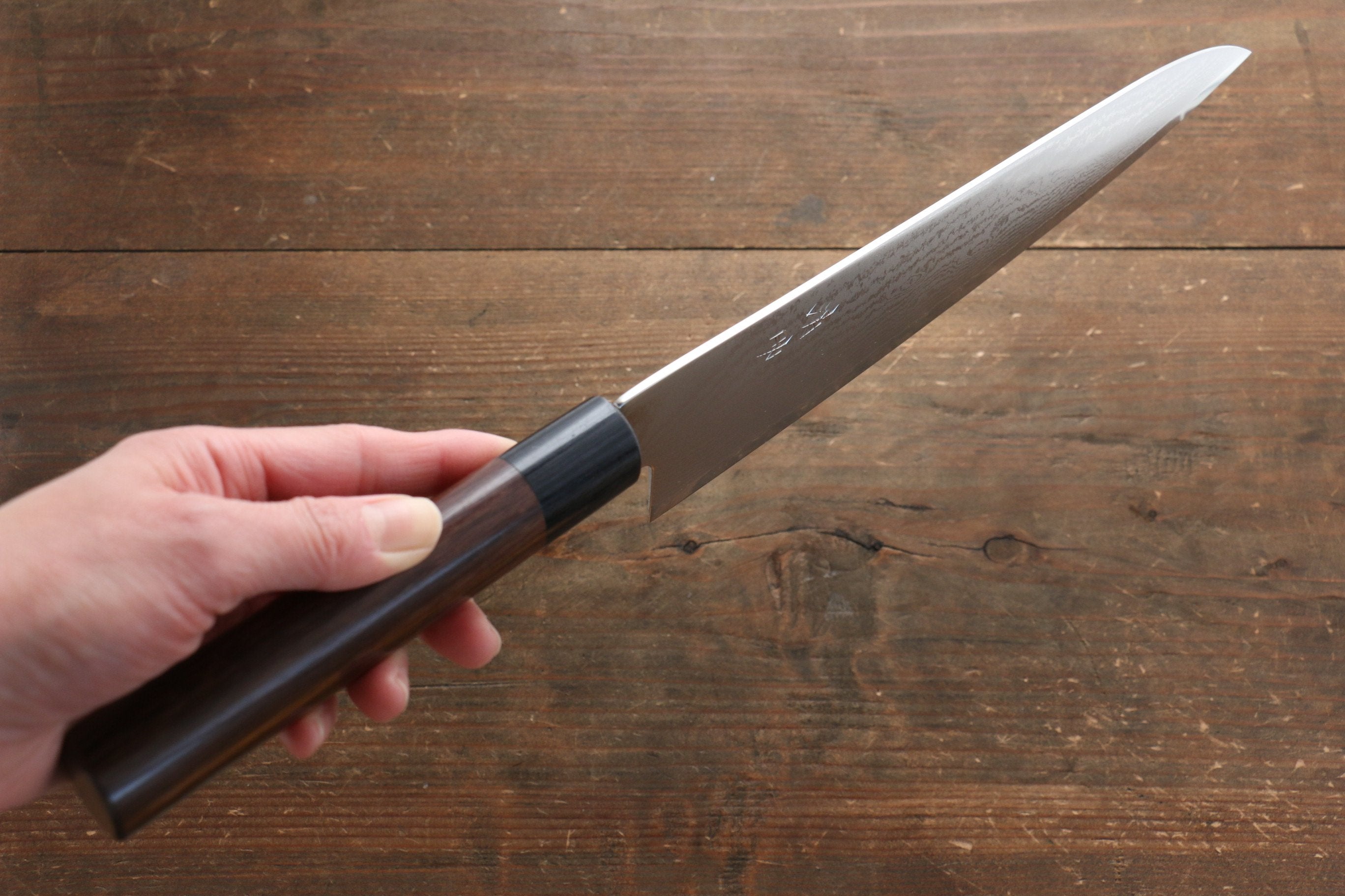 Seisuke VG10 63 Layer Damascus Gyuto 240mm Shitan Handle - Seisuke Knife