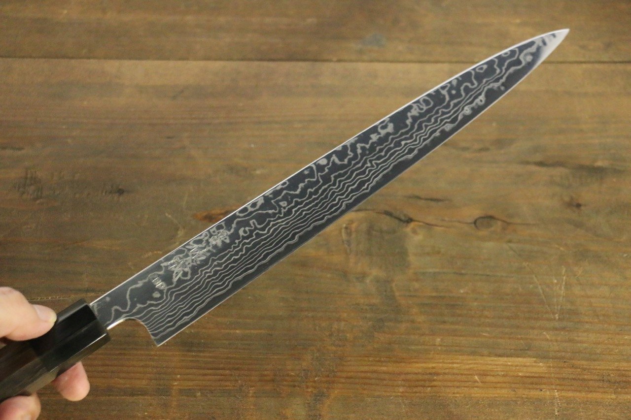 Sukenari ZDP189 Damascus Sujihiki 270mm Shitan Handle - Seisuke Knife